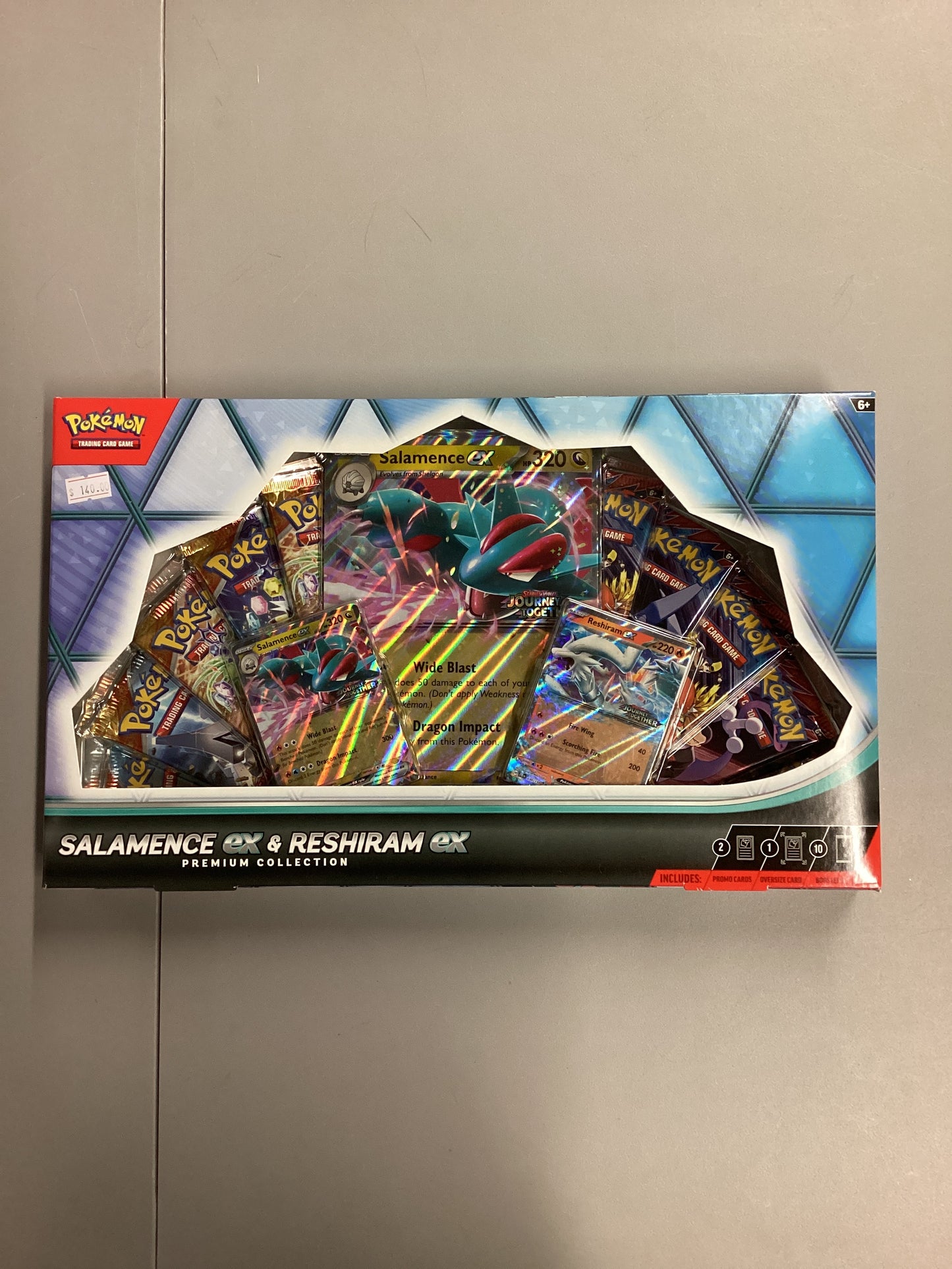 Pokemon TCG Sealed Salamence ex And Reshiram ex Premium Collection