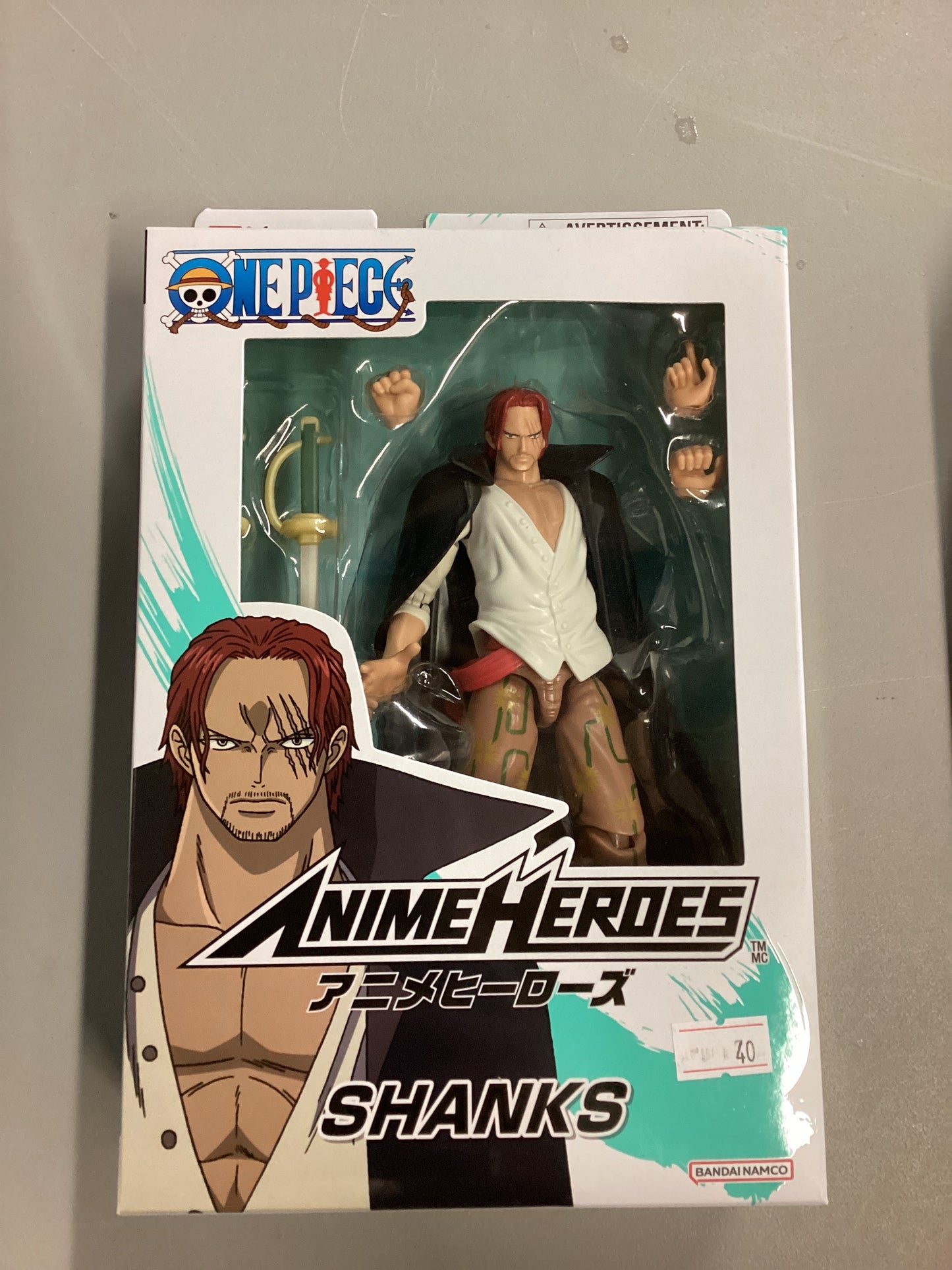 Bandai Namco Anime Heroes One Piece Shanks Action Figure