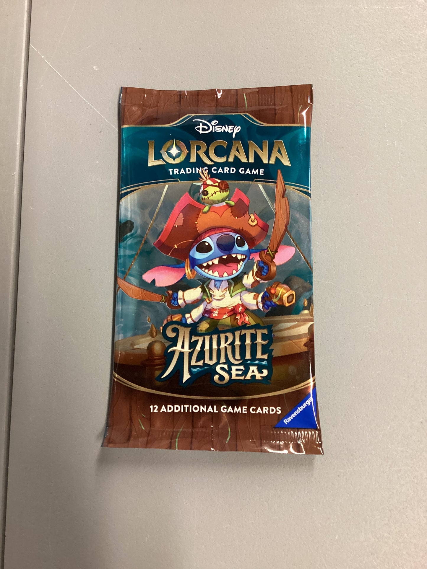 Disney Lorcana Trading Card Game Azurite Seas Sealed Booster Pack