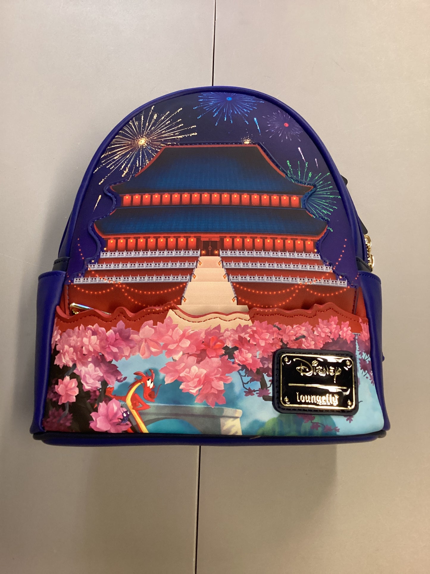 Disney Mulan Castle Light Up Loungefly Mini Backpack