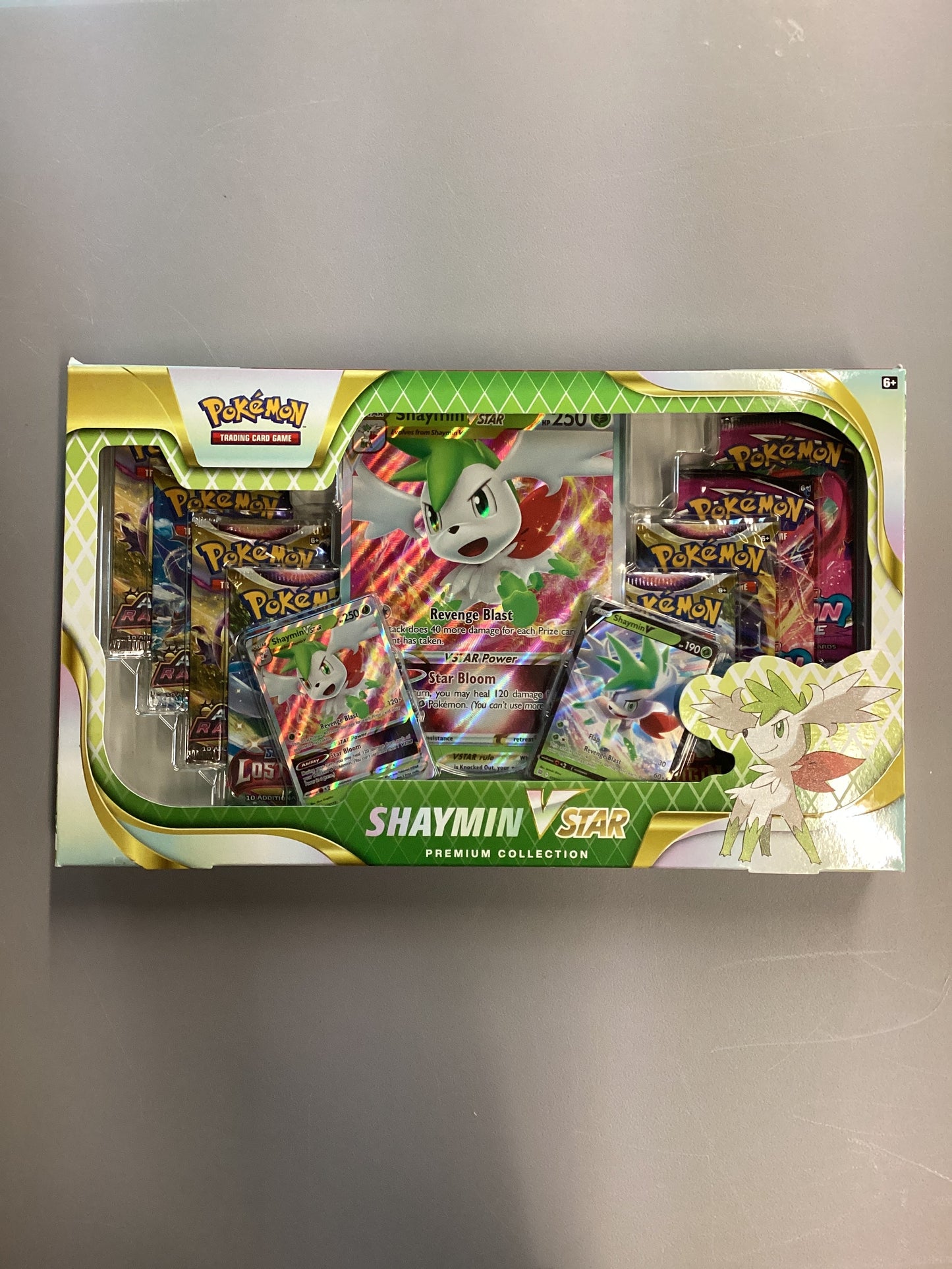 Pokemon TCG Shaymin Vstar Premium Collection Box