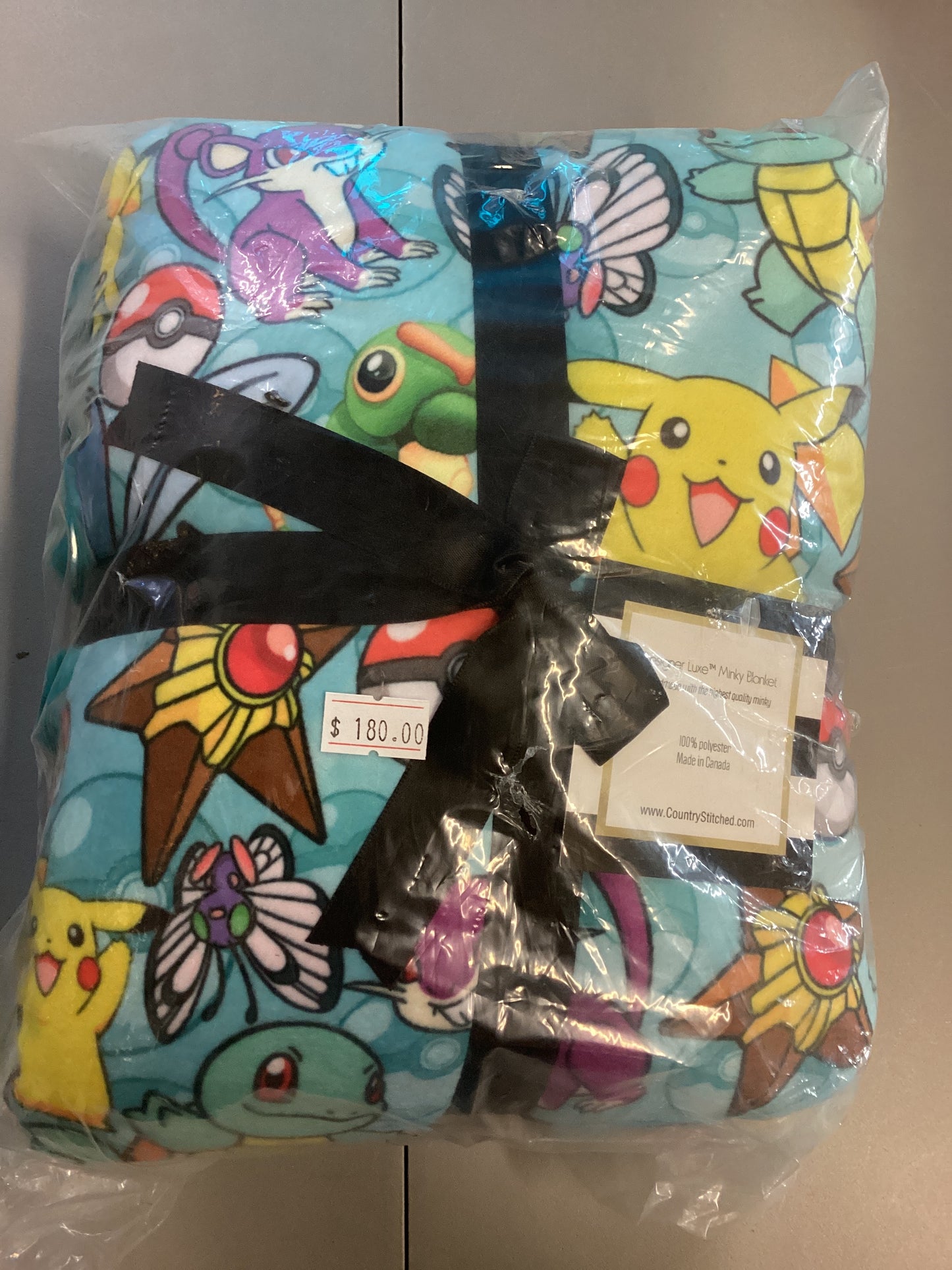 Pokemon Designer Luxe Minky Blanket Small Blue
