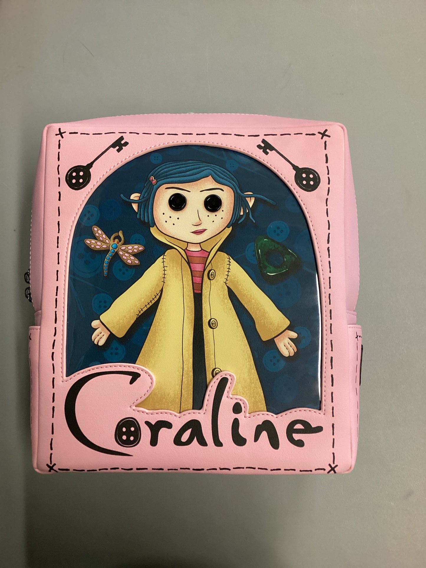 Coraline Button Eyes Loungefly Mini Backpack