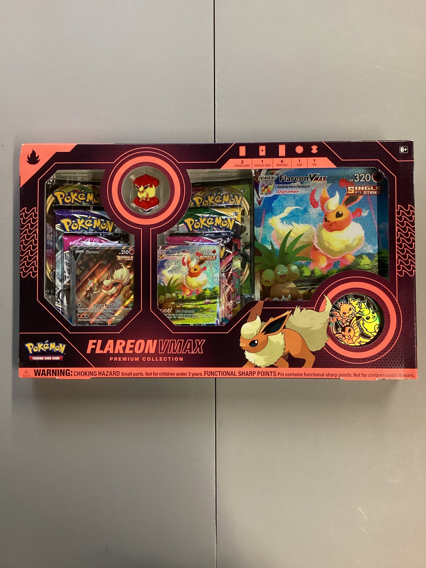 Pokemon TCG Flareon VMAX Premium Collection Box