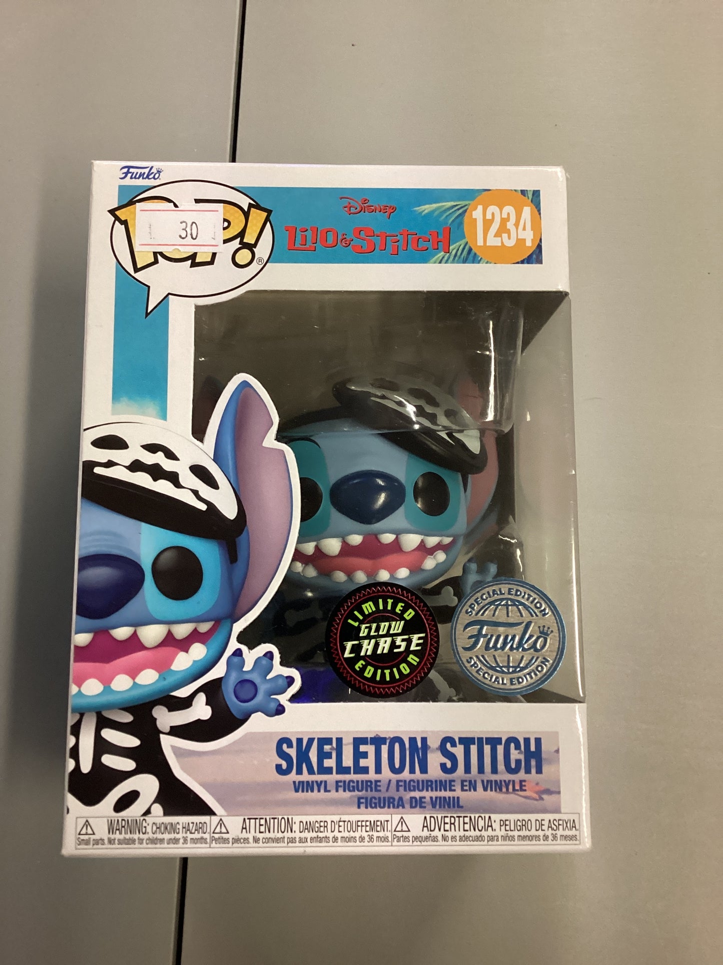 Funko Pop Skeleton Stitch Glow In The Dark Chase 1234