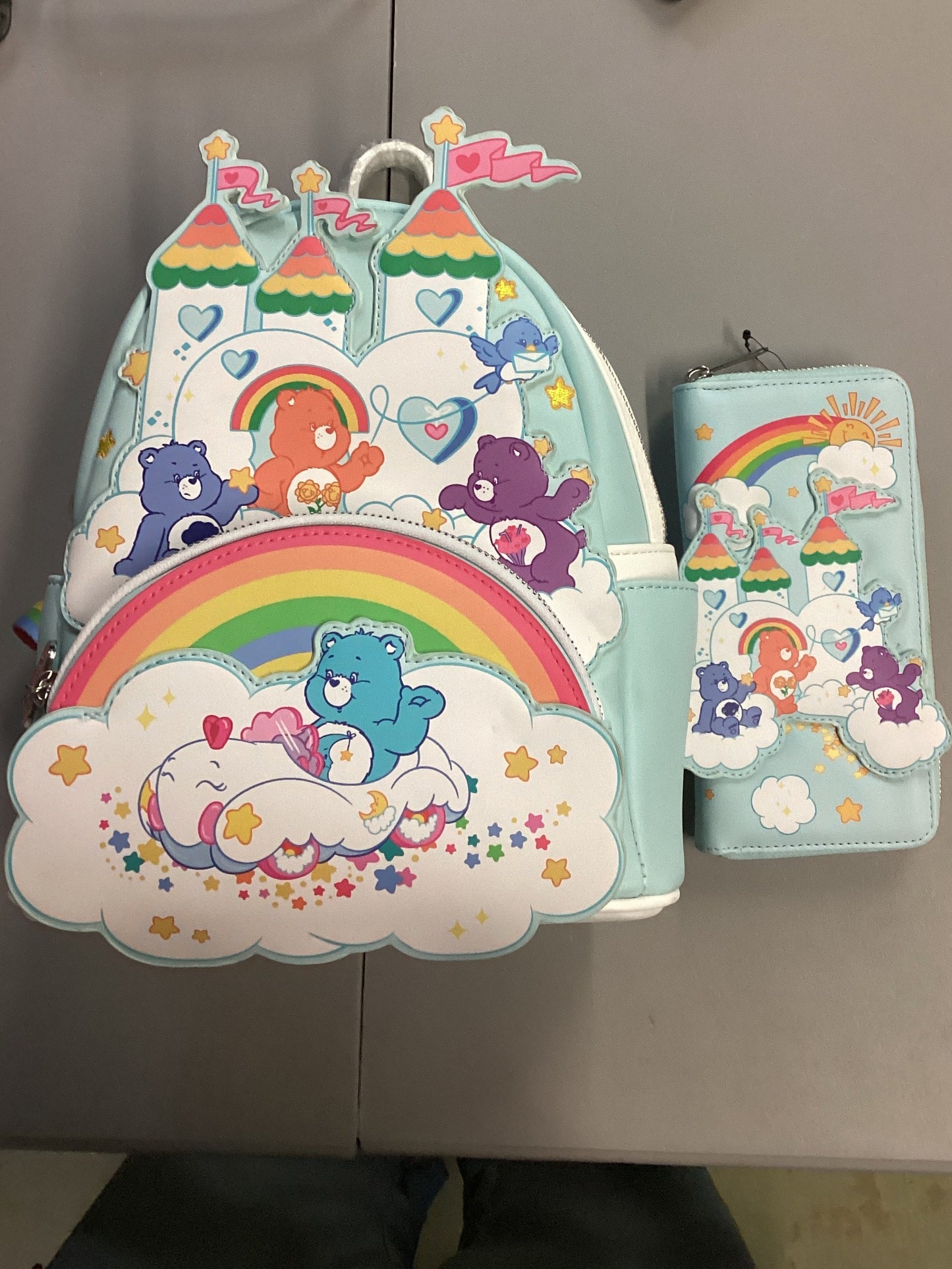 Care Bears Castle 40th Anniversary Mini Backpack And Wallet