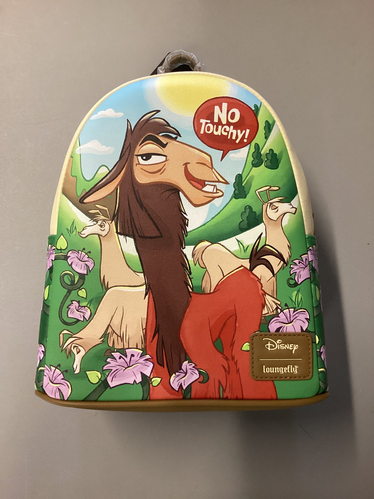 The Emperors New Groove Kuzco No Touchy Loungefly Mini Backpack