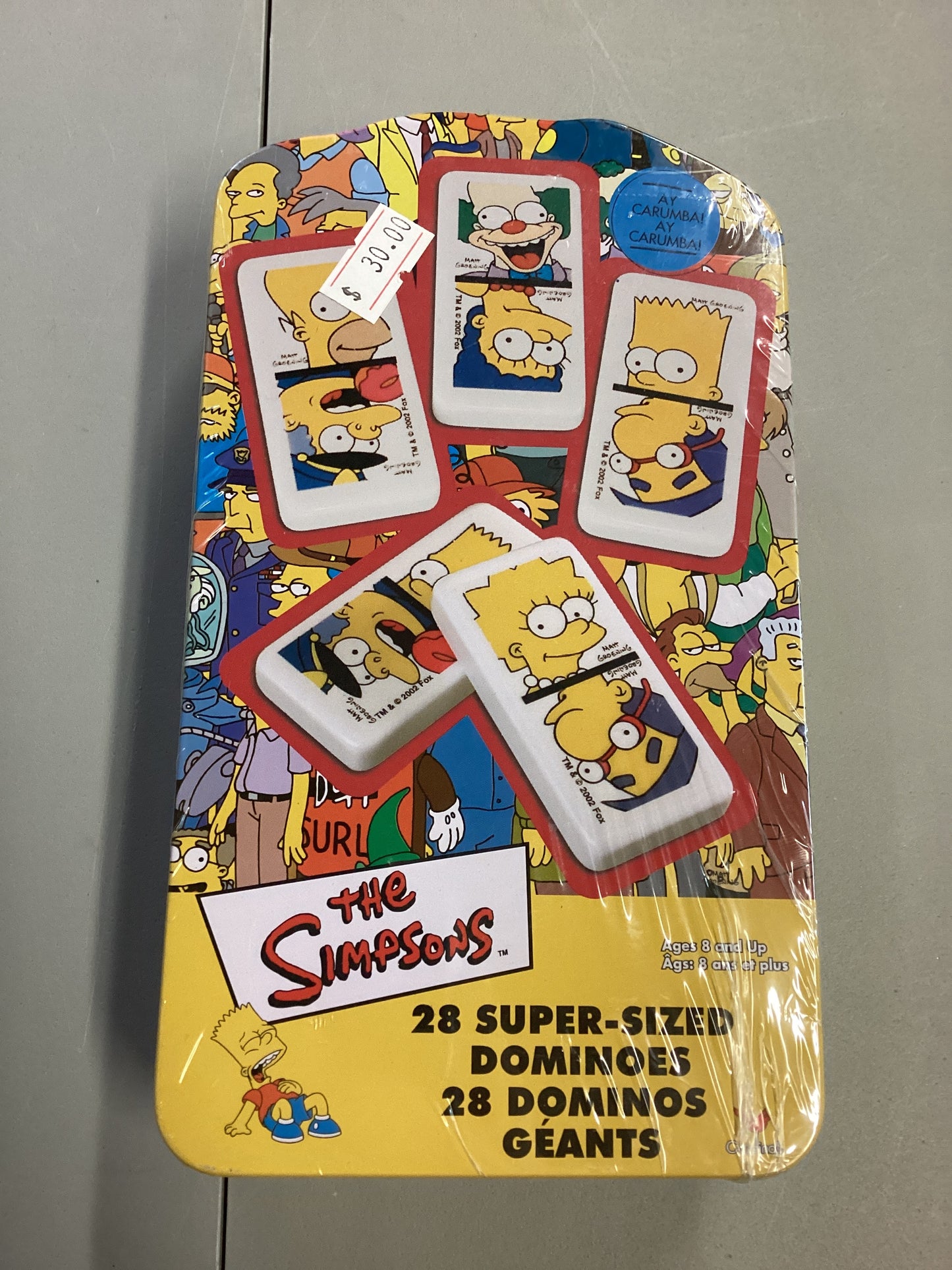 The Simpsons 28 Super Sized Dominoes Small Tin