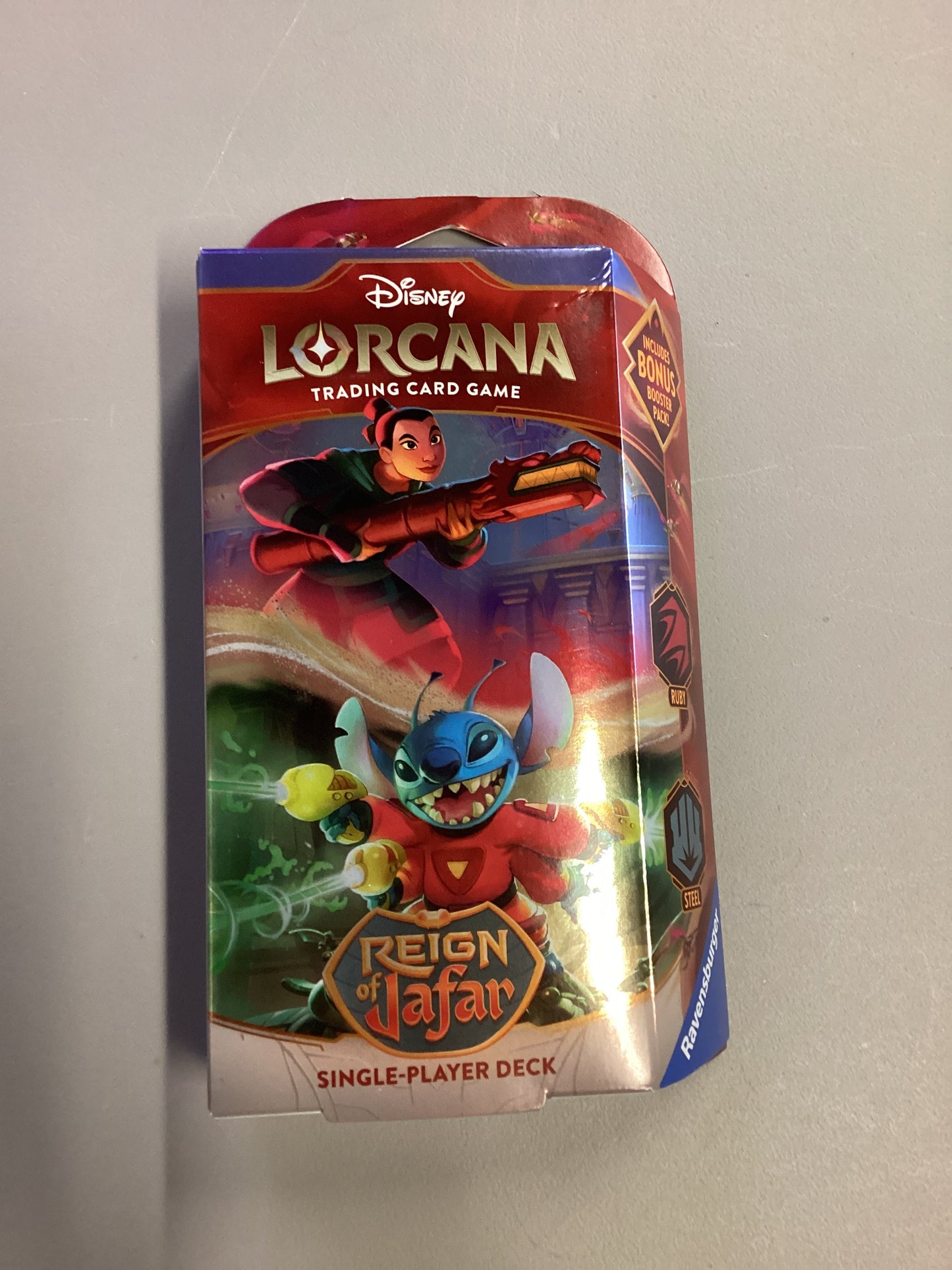 Disney Lorcana Trading Card Game Reign Of Jafar Starter Deck Ruby/Steel