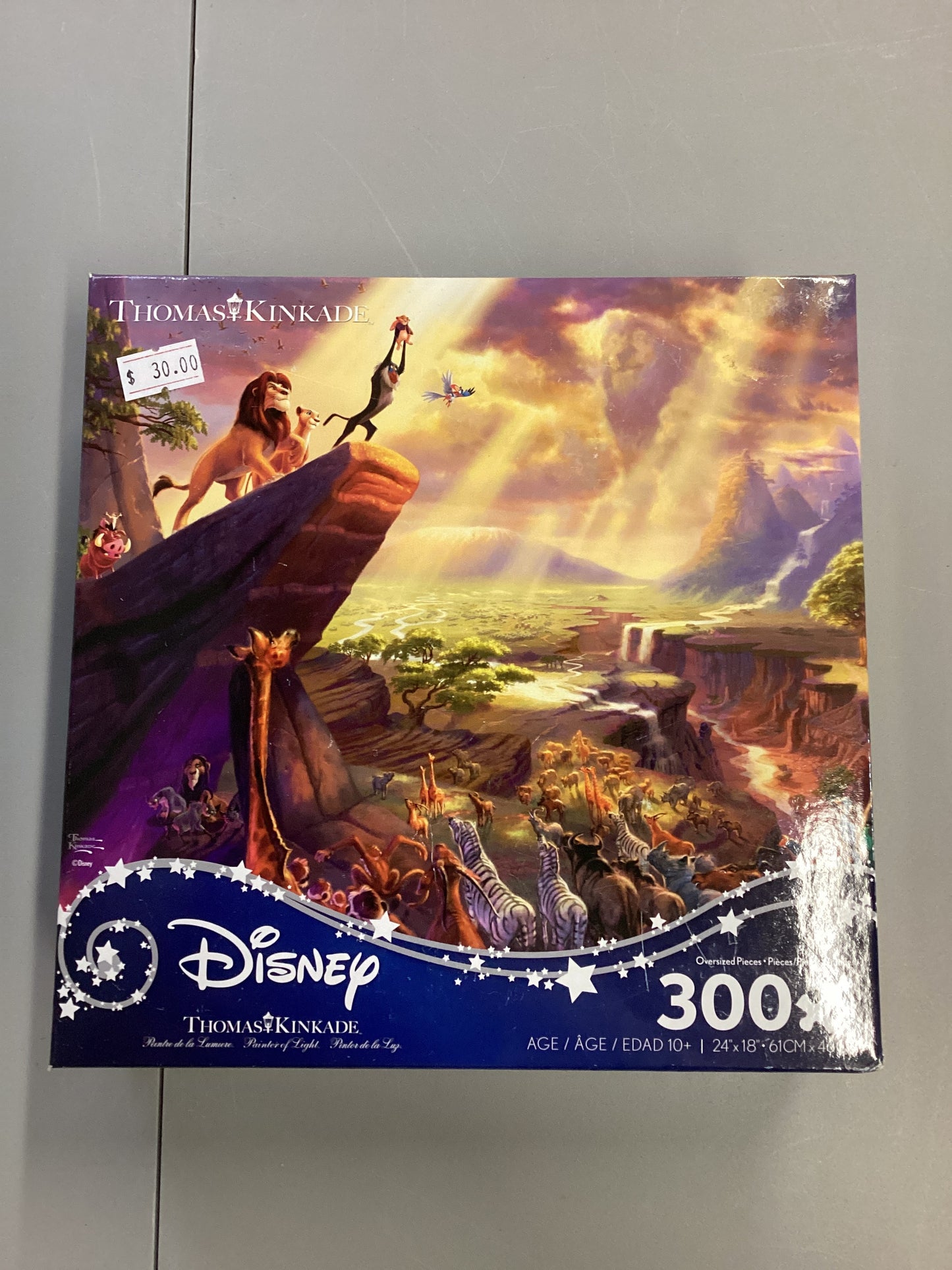 Disney Thomas Kinkade The Lion King 300 Piece Puzzle