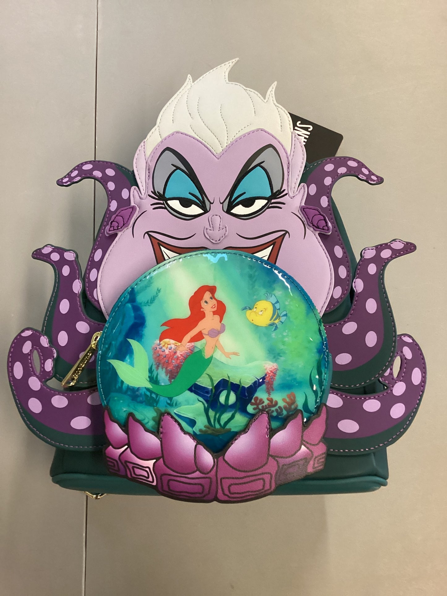 Disney Villains Ursula Crystal Ball Loungefly Mini Backpack