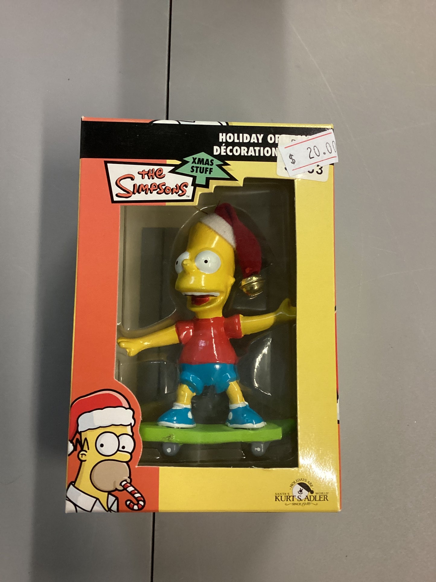 The Simpsons Christmas Ornament Bart Simpson Skateboarding