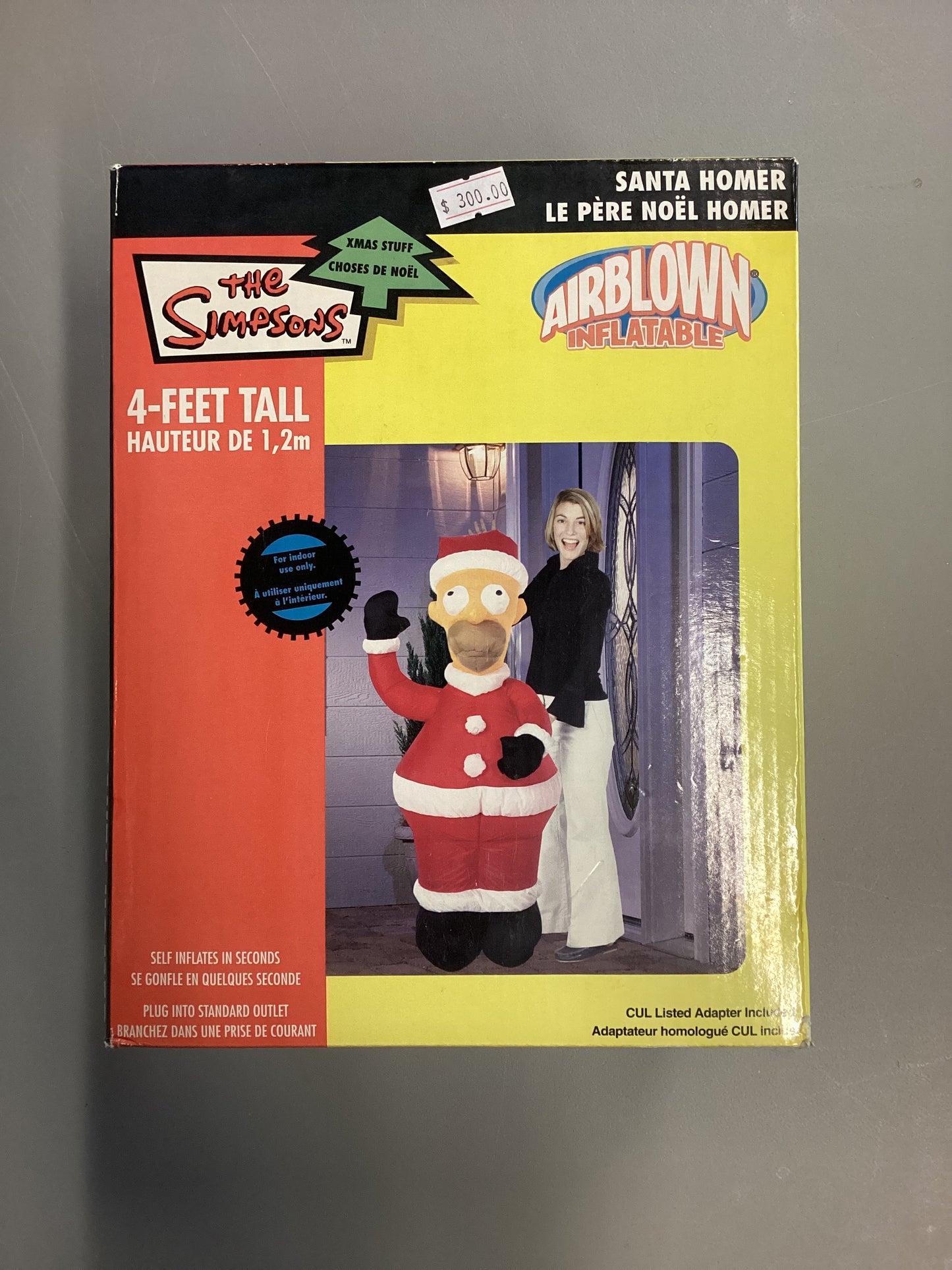 The Simpsons Homer Simpson Santa Airblown Inflatable