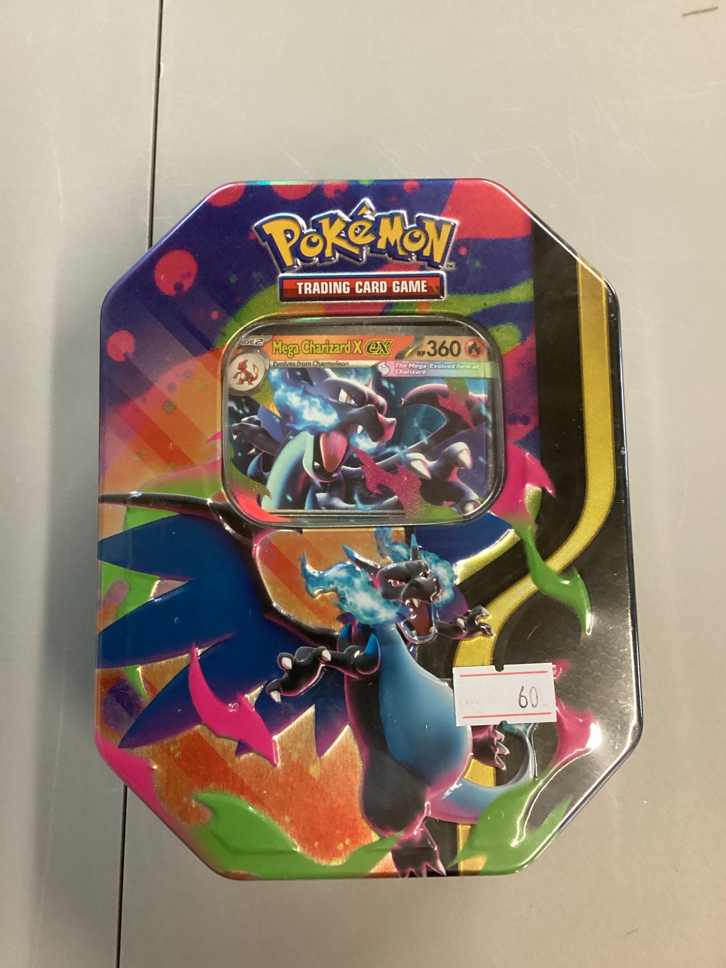 Pokemon TCG Mega Charizard X ex Tin