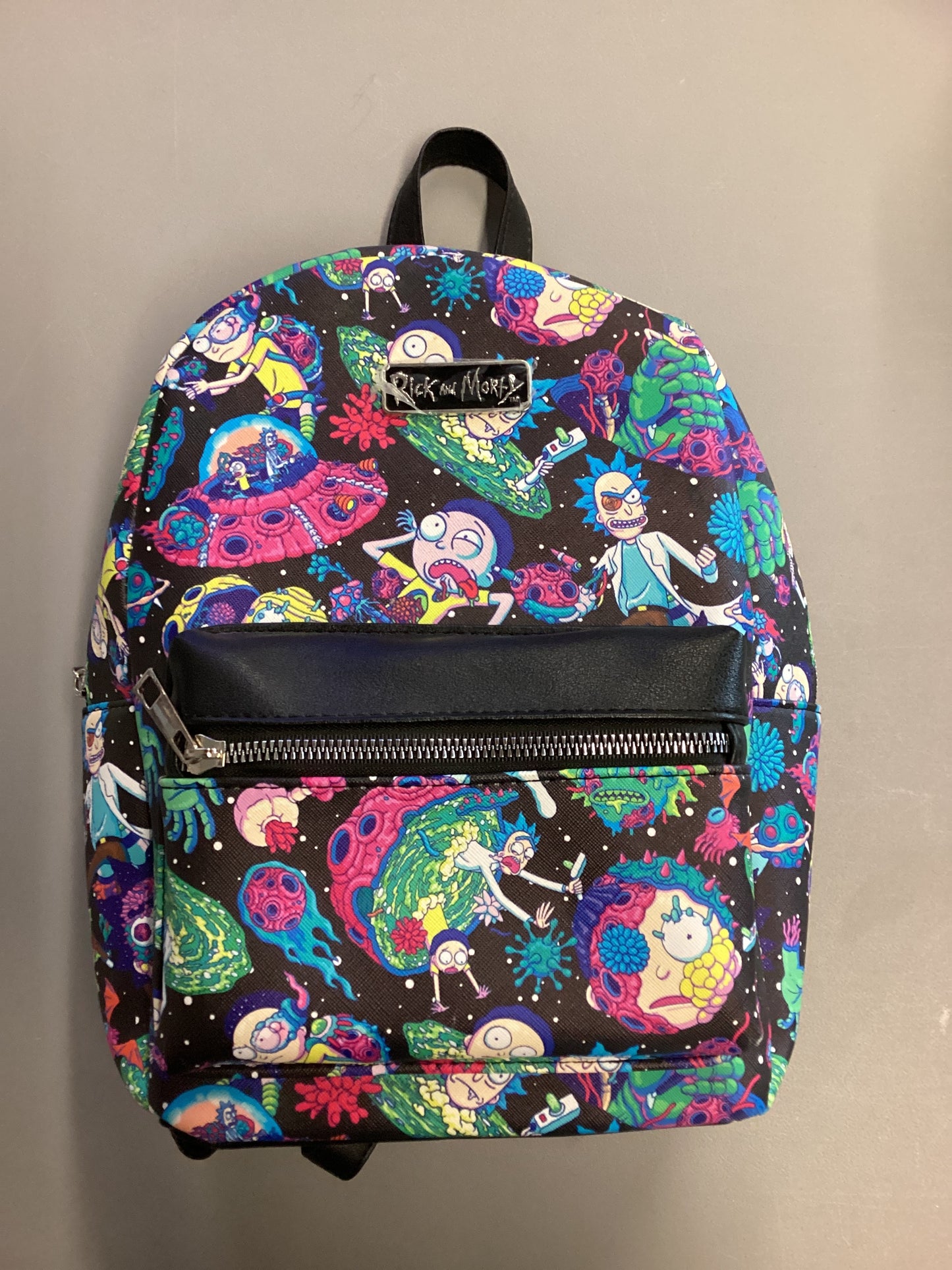 Rick And Morty Adult Swim Portal Bioworld Mini Backpack