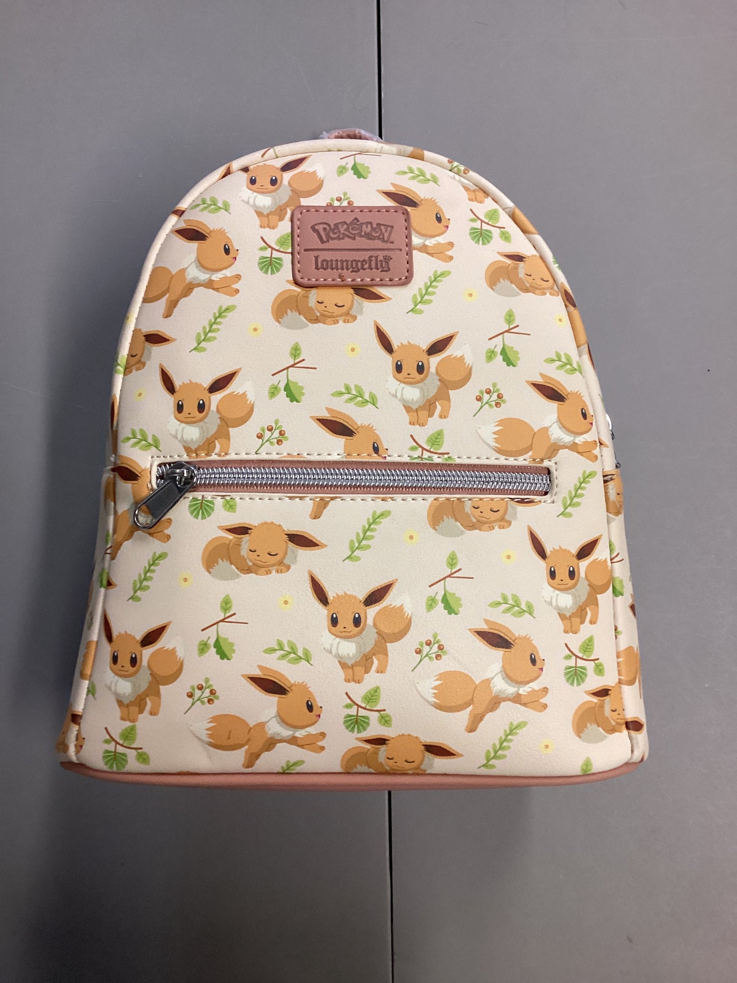 Pokemon Eevee AOP Roses Loungefly Mini Backpack