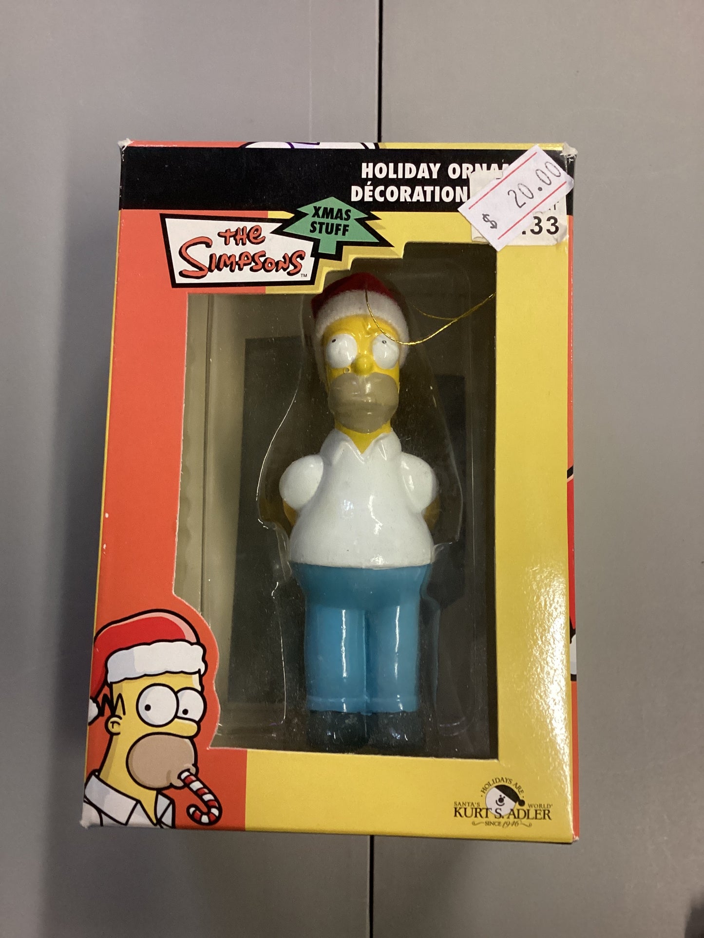 The Simpsons Christmas Ornament Homer Simpson With Candy Canes