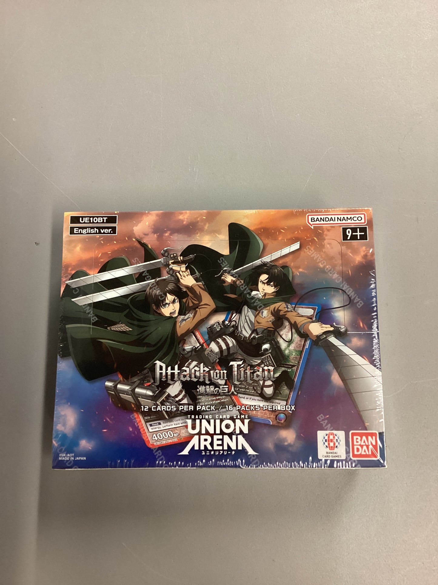 Union Arena Attack On Titan Sealed Booster Box
