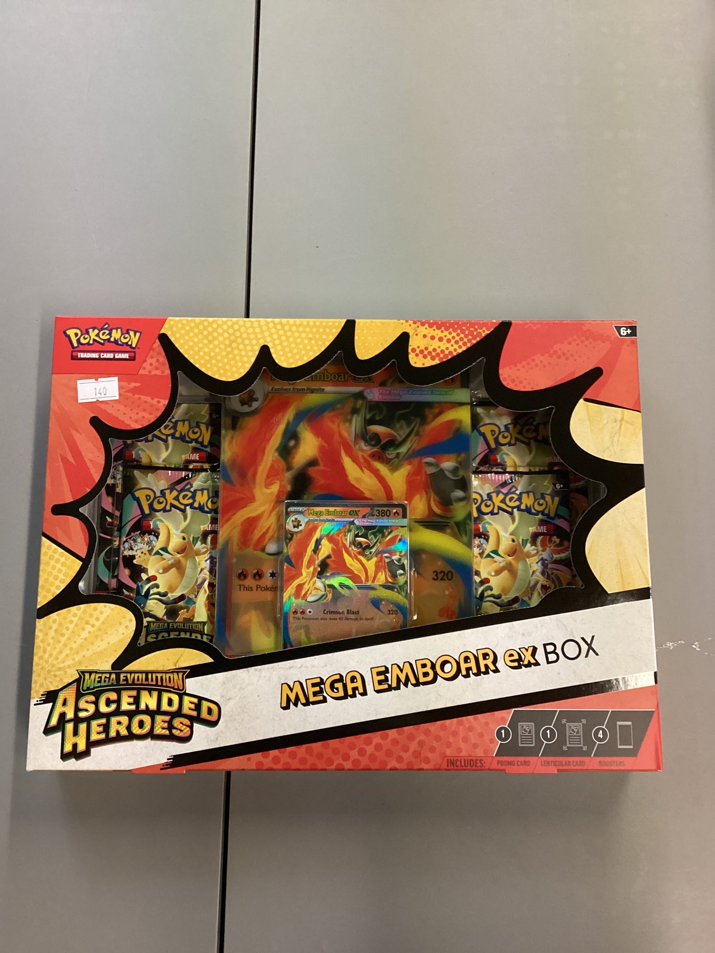 Pokemon Ascended Heroes Mega Emboar ex Box