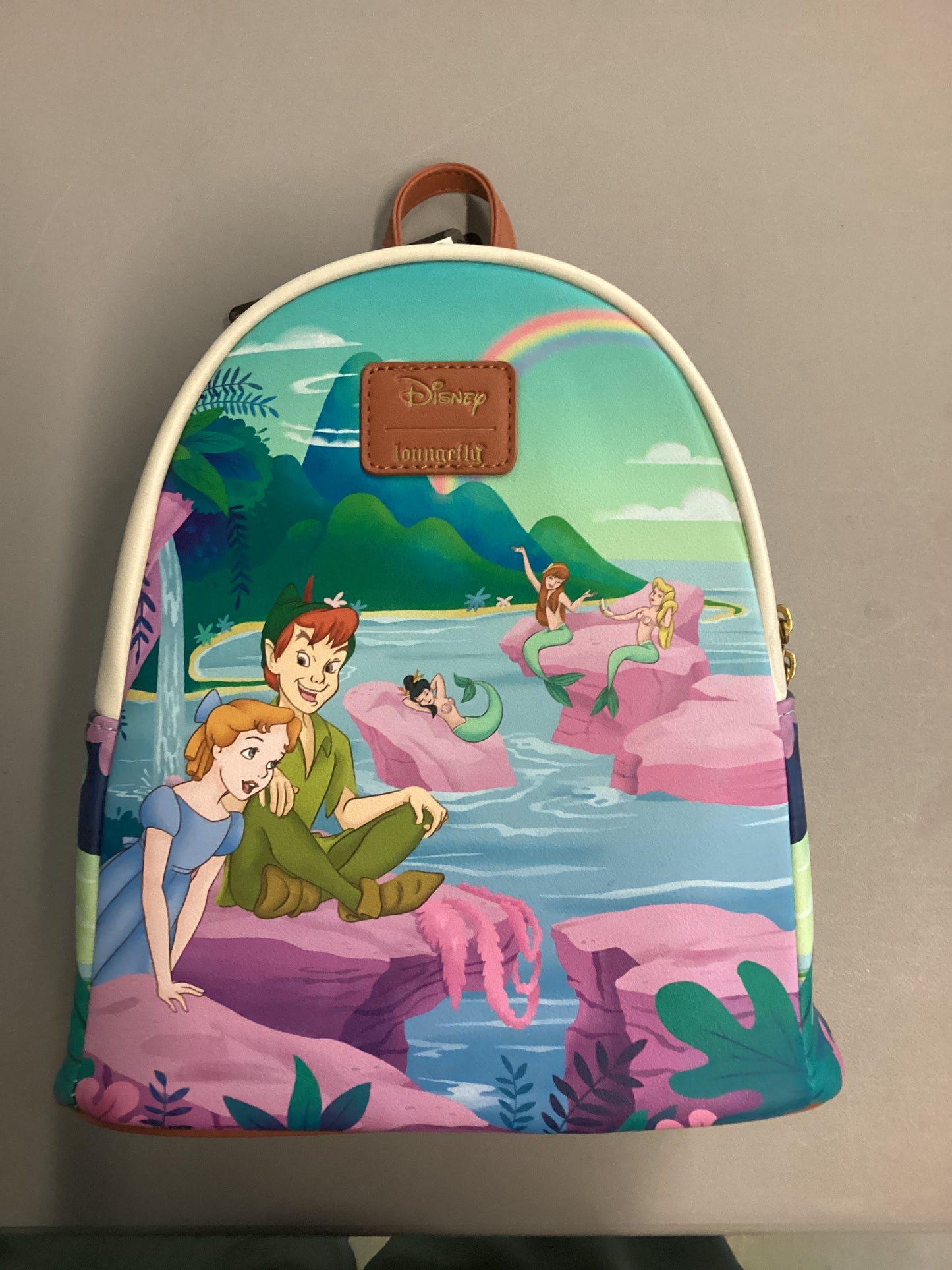 Peter Pan Wendy And Mermaid Lagoon Loungefly Mini Backpack