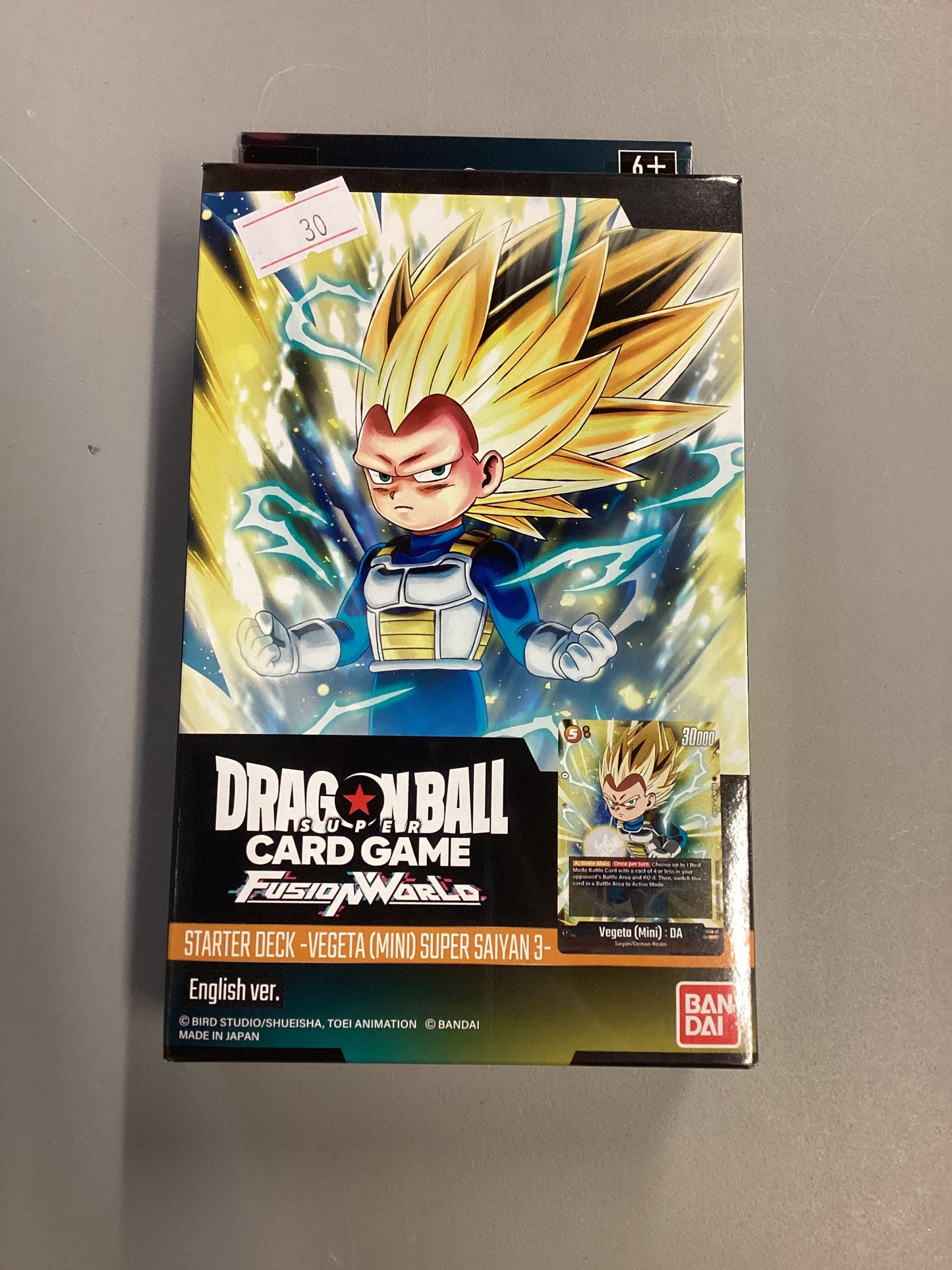DragonBall Super Card Game Fusion World Starter Deck Vegeta (Mini) Super Saiyan 3