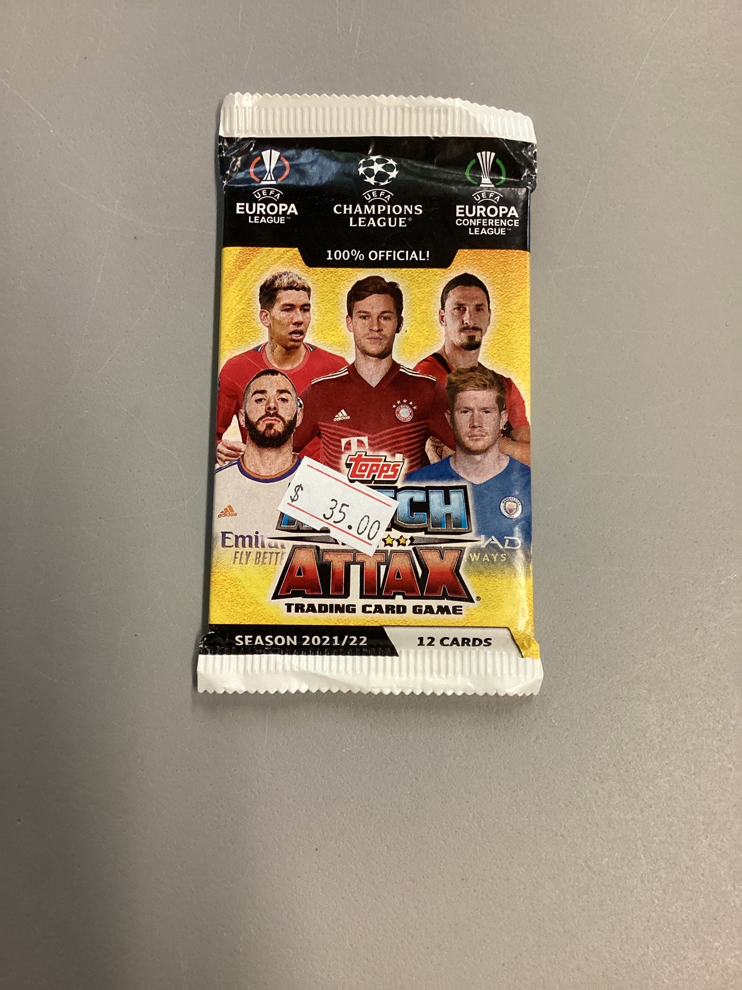 Topps 2021-22 Match Attax UEFA Champions League Soccer Booster Pack