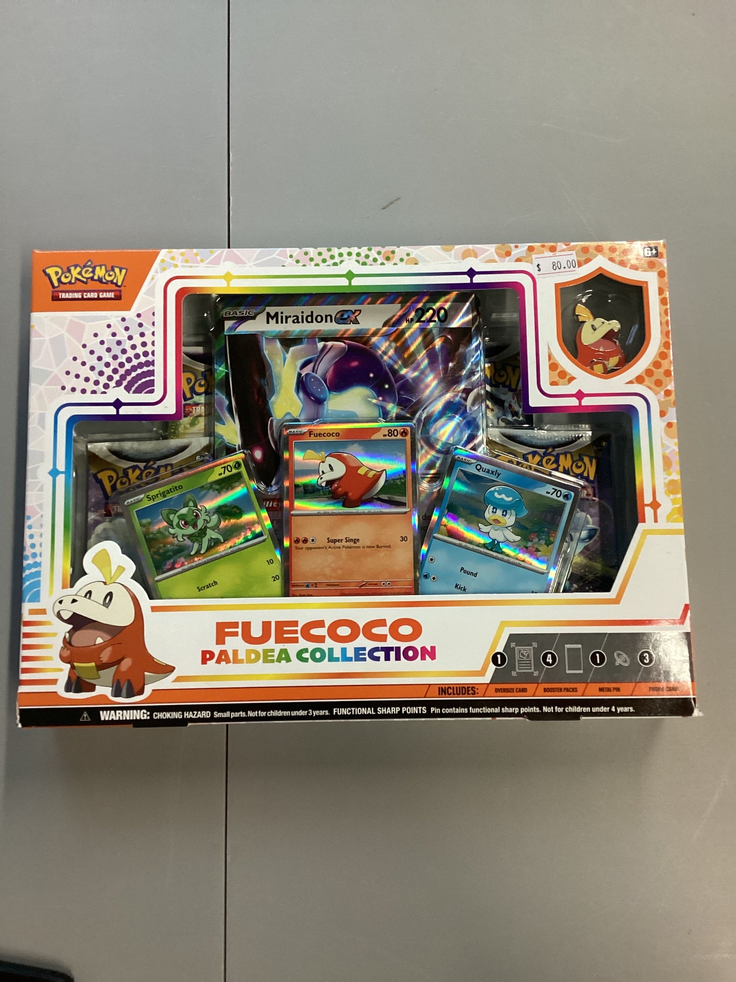 Pokemon TCG Fuecoco Paldea Collection Box