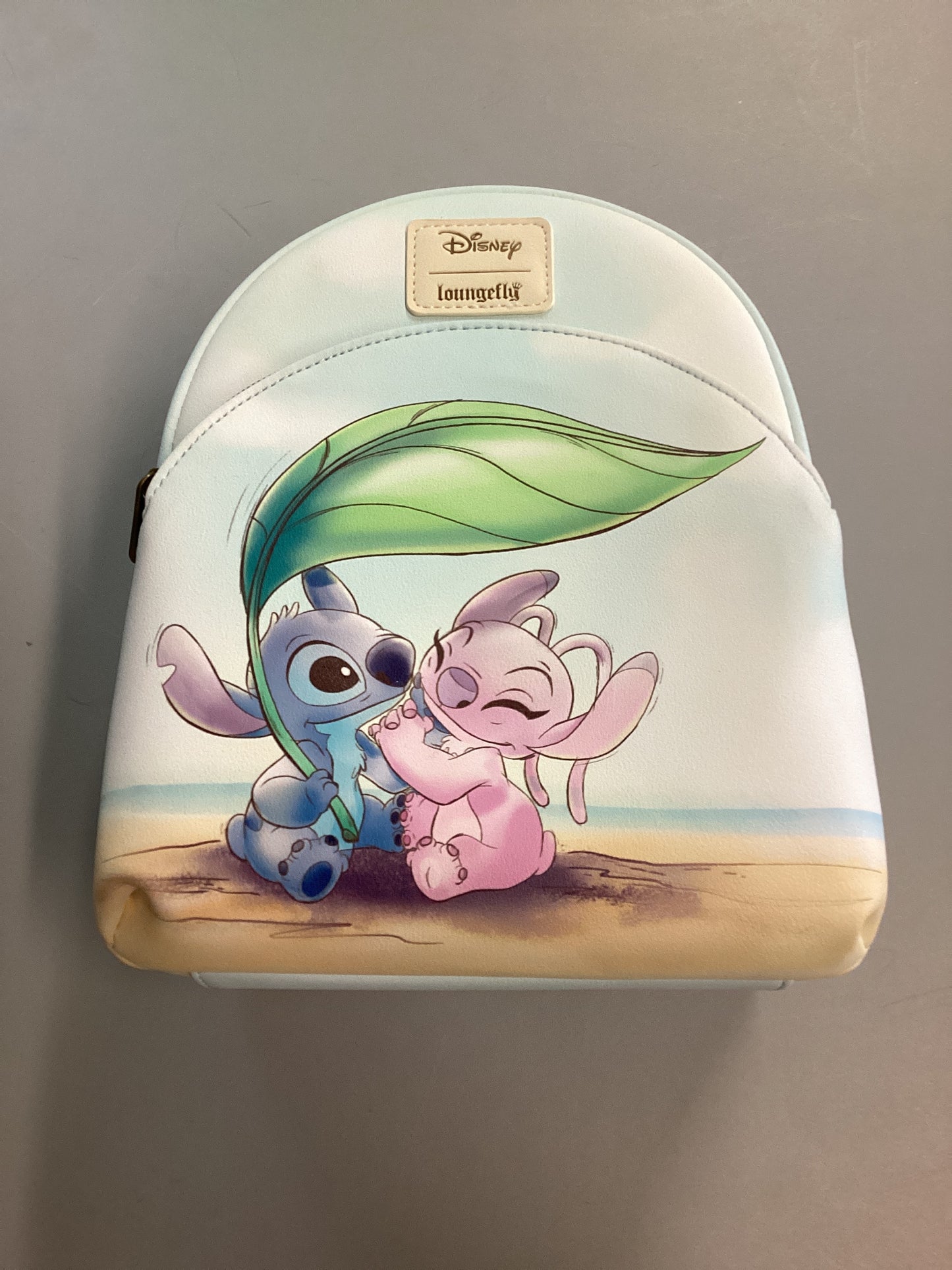 Stitch And Angel Beach Date Loungefly Mini Backpack