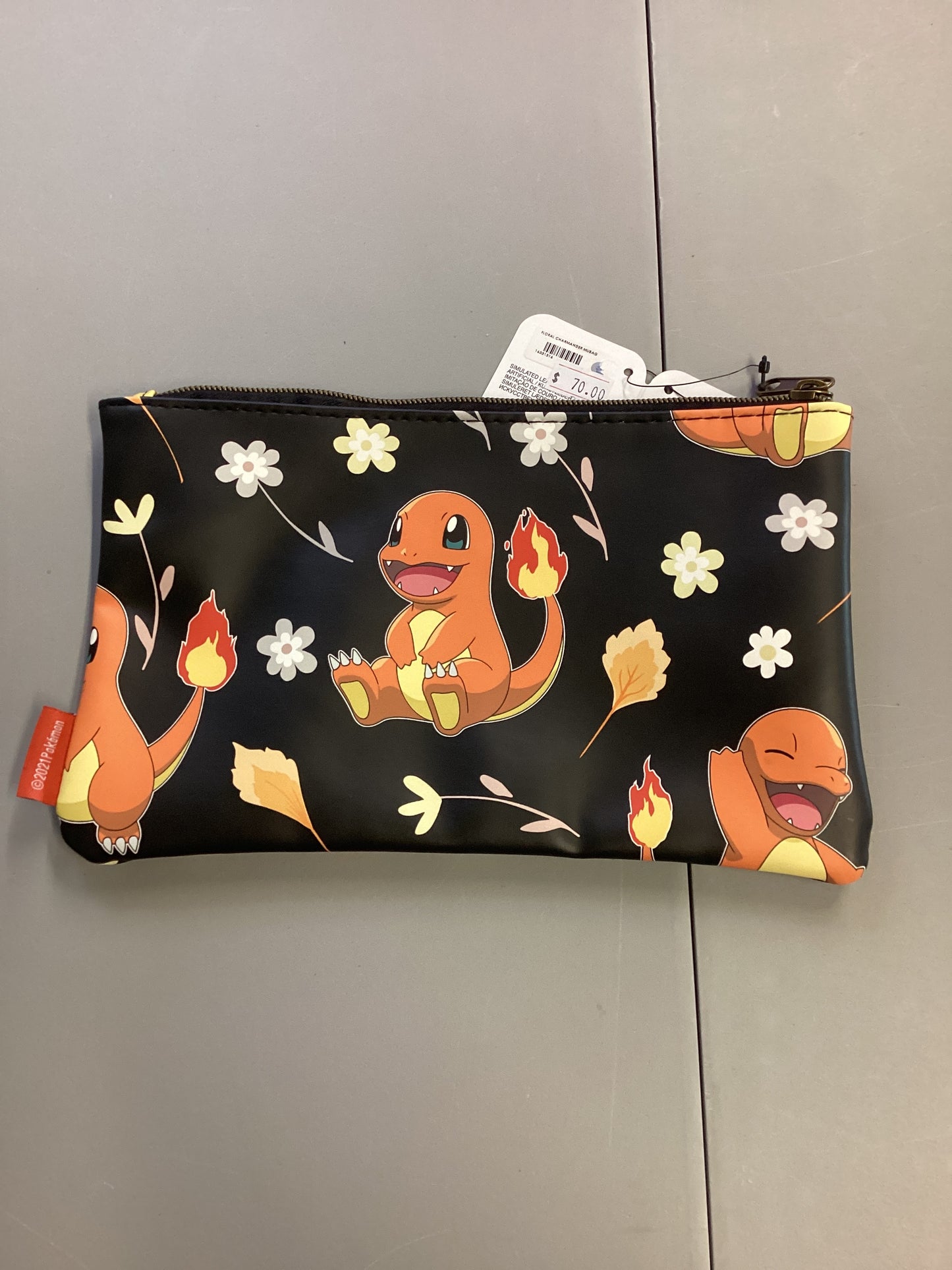 Pokemon Charmander Floral Make Up Bag