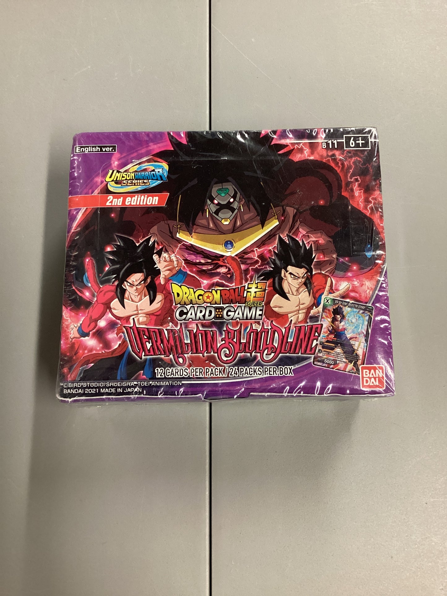 DragonBall Super Card Game Vermilion Bloodline Second Edition Sealed Booster Box