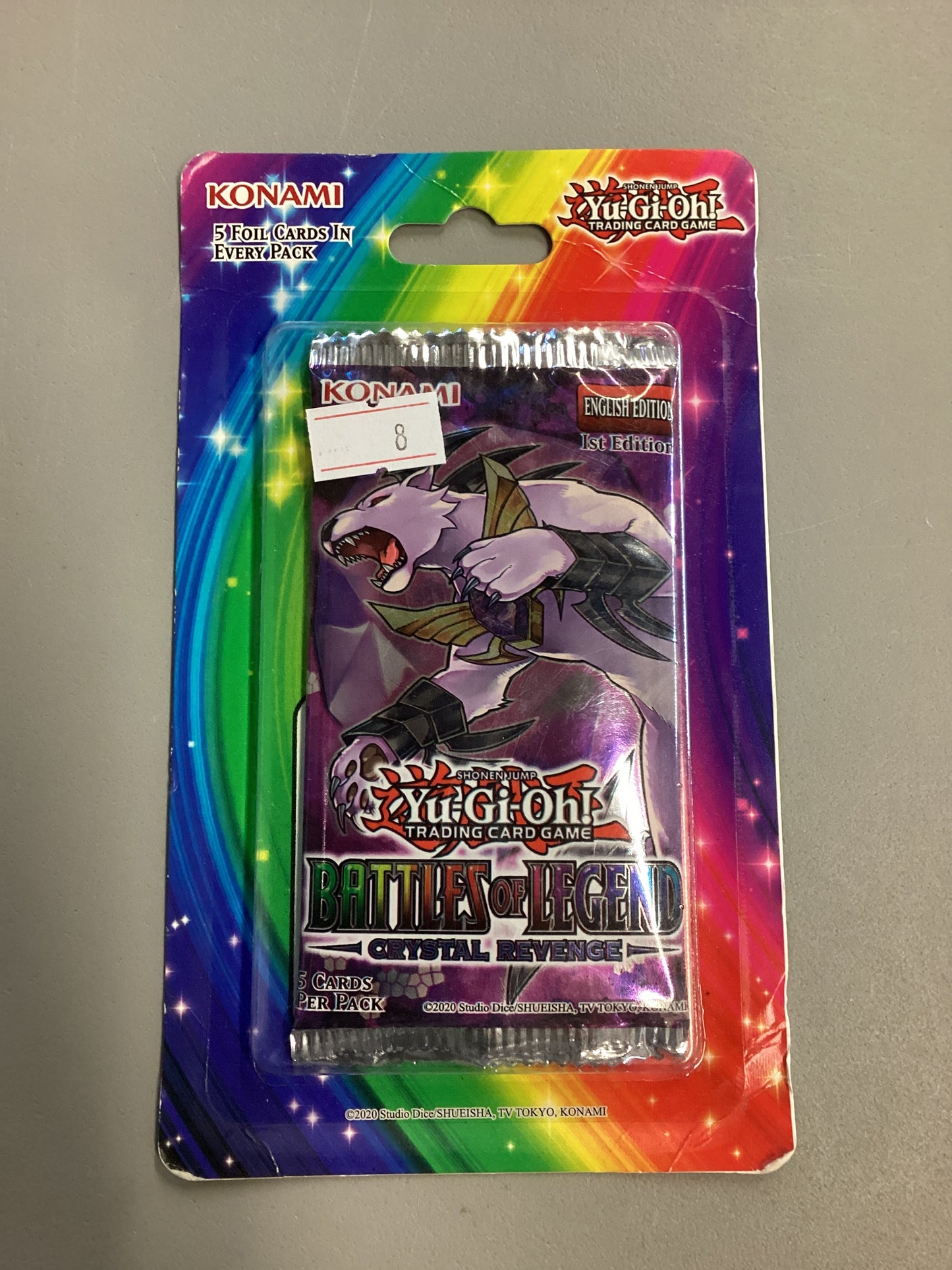 Yu-Gi-Oh! Battles Of Legend Crystal Revenge 1st Edition Booster Pack Blister