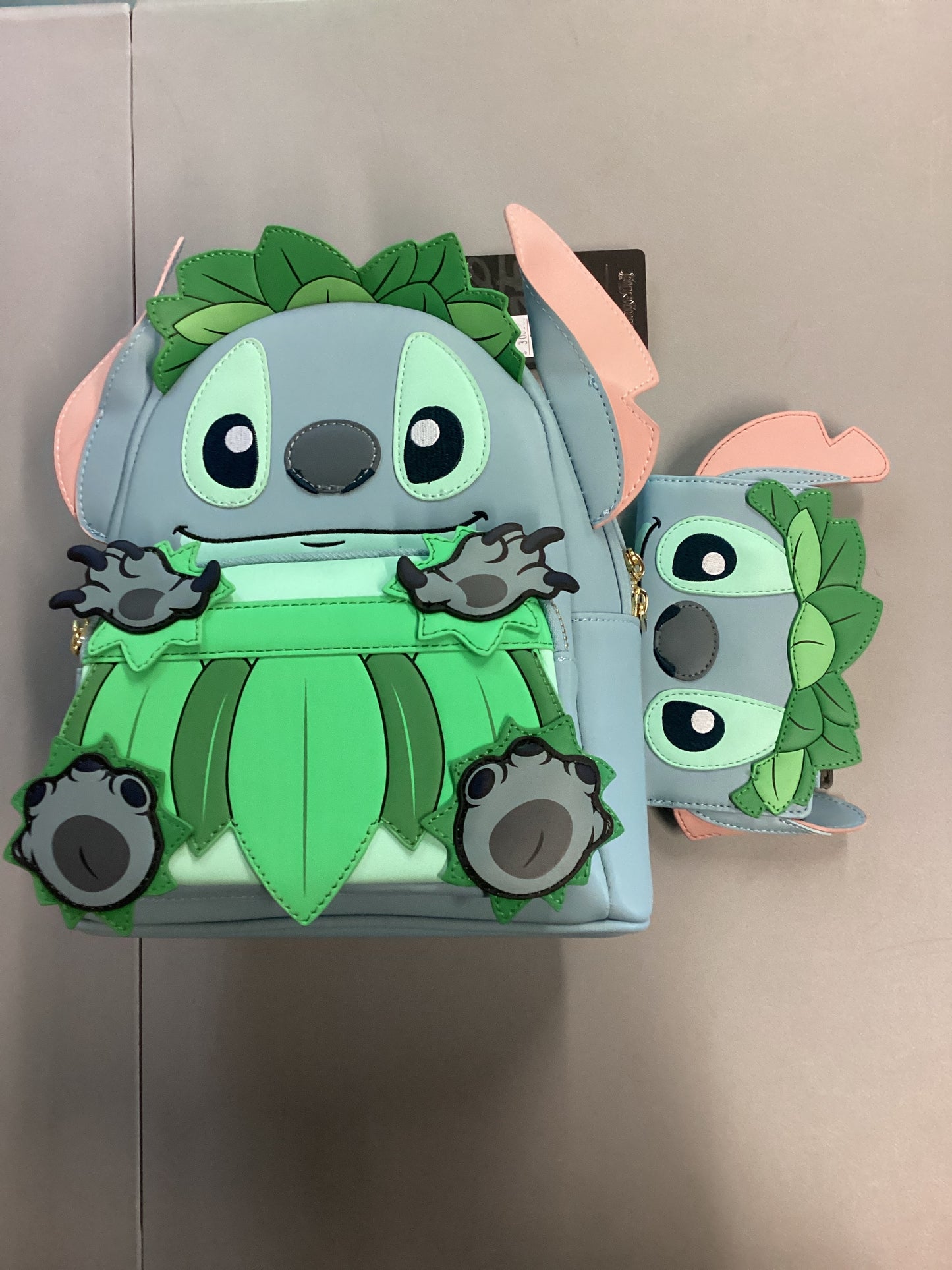Lilo And Stitch Stitch Luau Cosplay Mini Backpack And Wallet