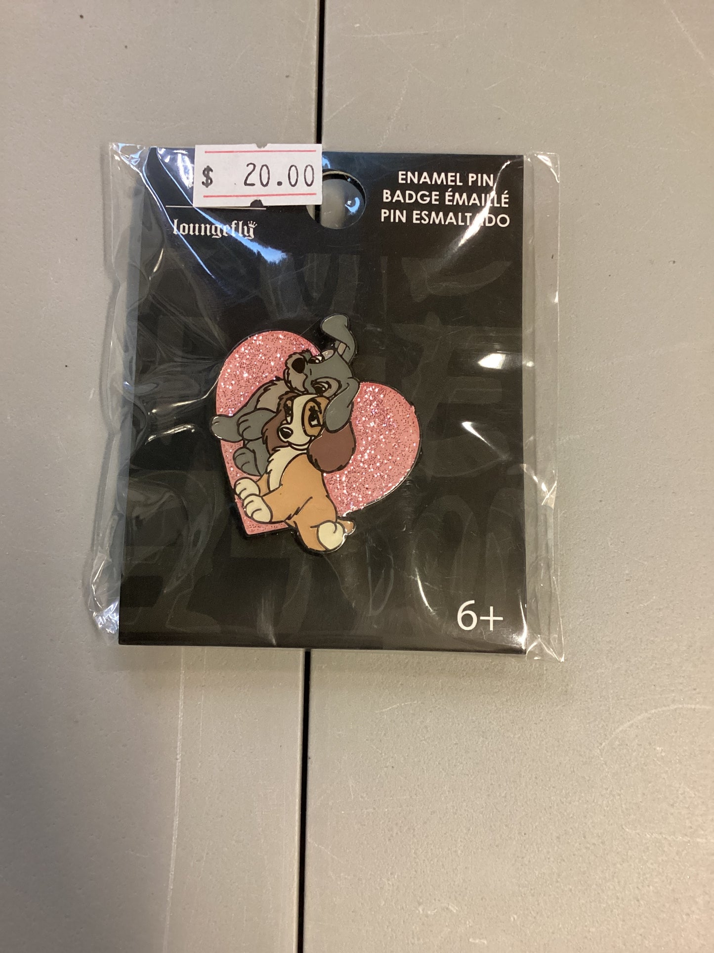 The Lady And The Tramp Enamel Pin