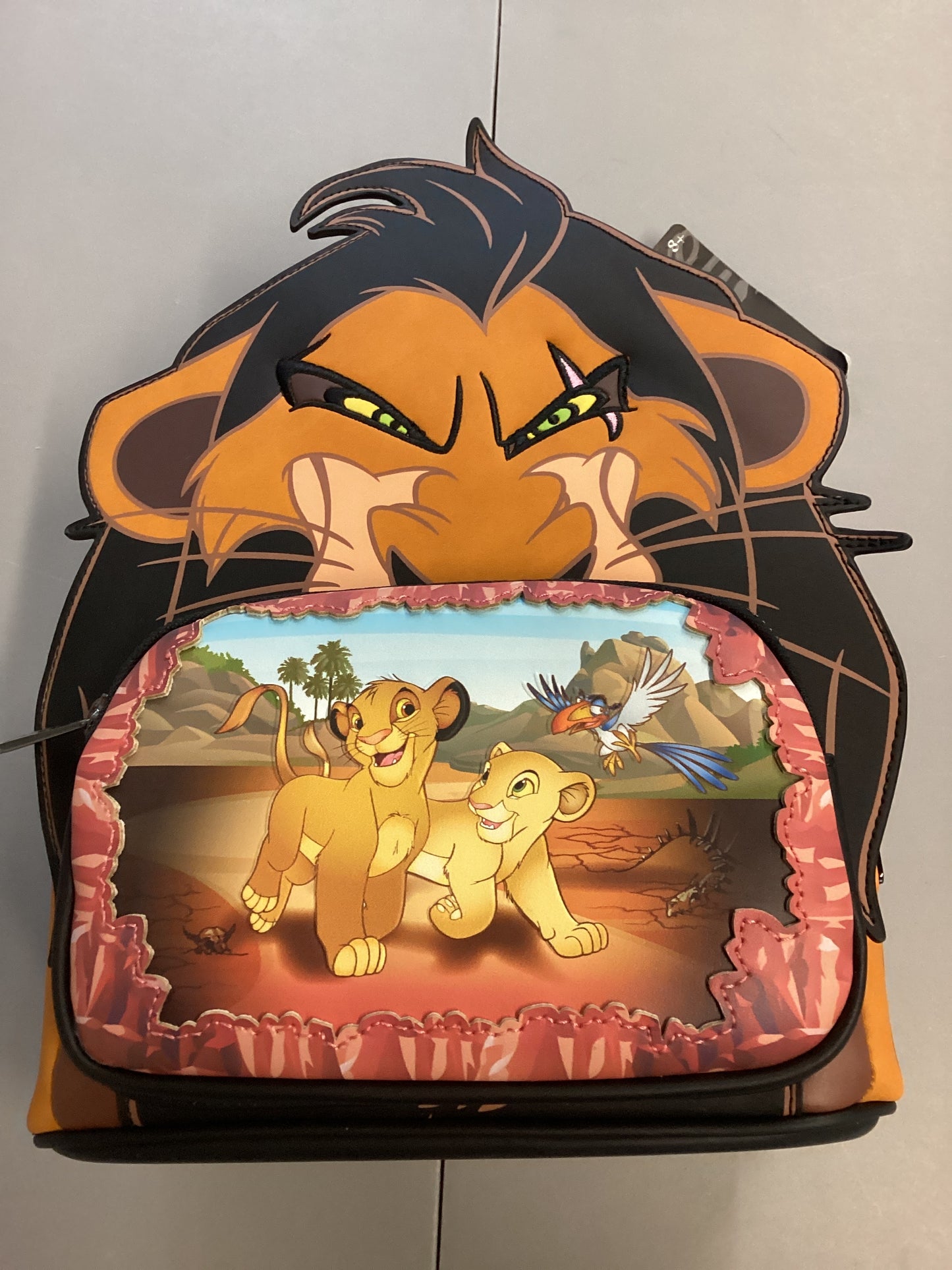 The Lion King Scar Villains Scene Loungefly Mini Backpack