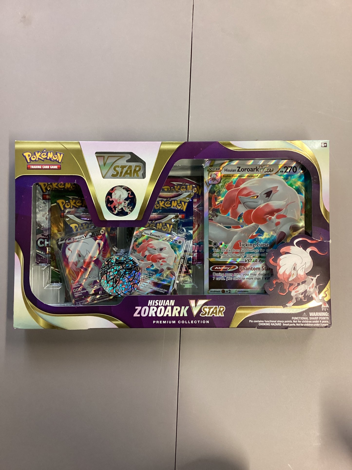 Pokemon TCG Hisuian Zoroark Vstar Premium Collection