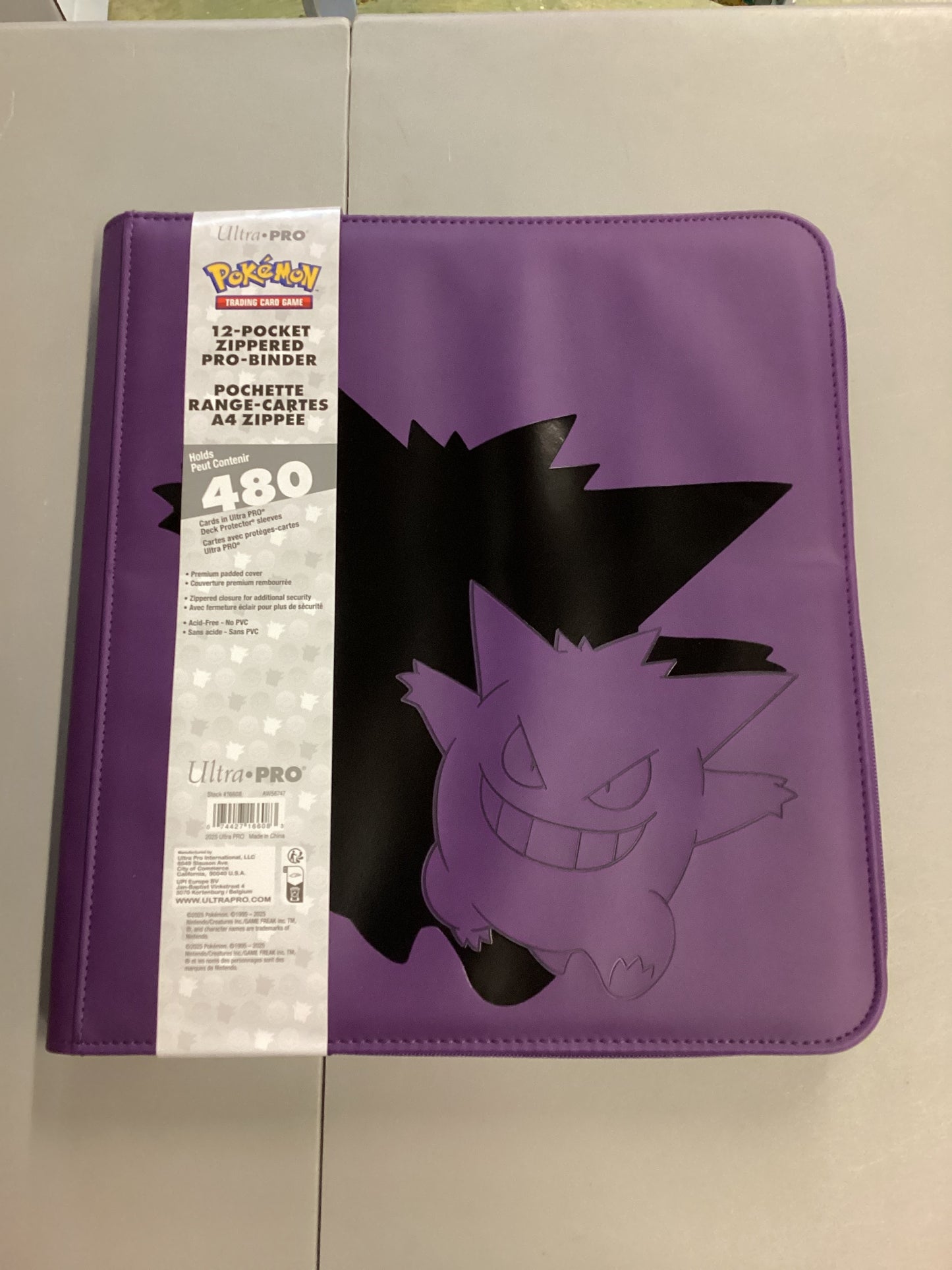 Ultra Pro Pokemon 12 Pocket Zippered Pro Binder Gengar