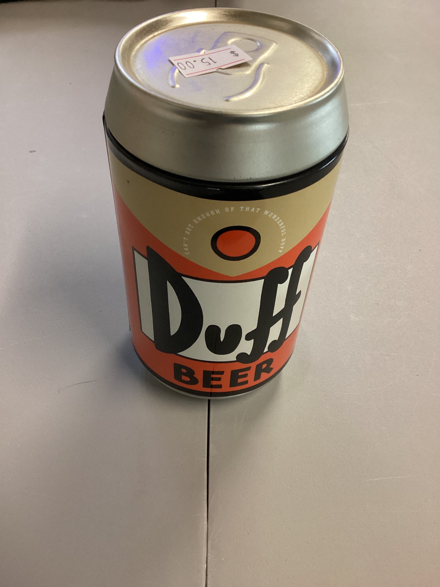 The Simpsons Duff Beer Replica Stash Can