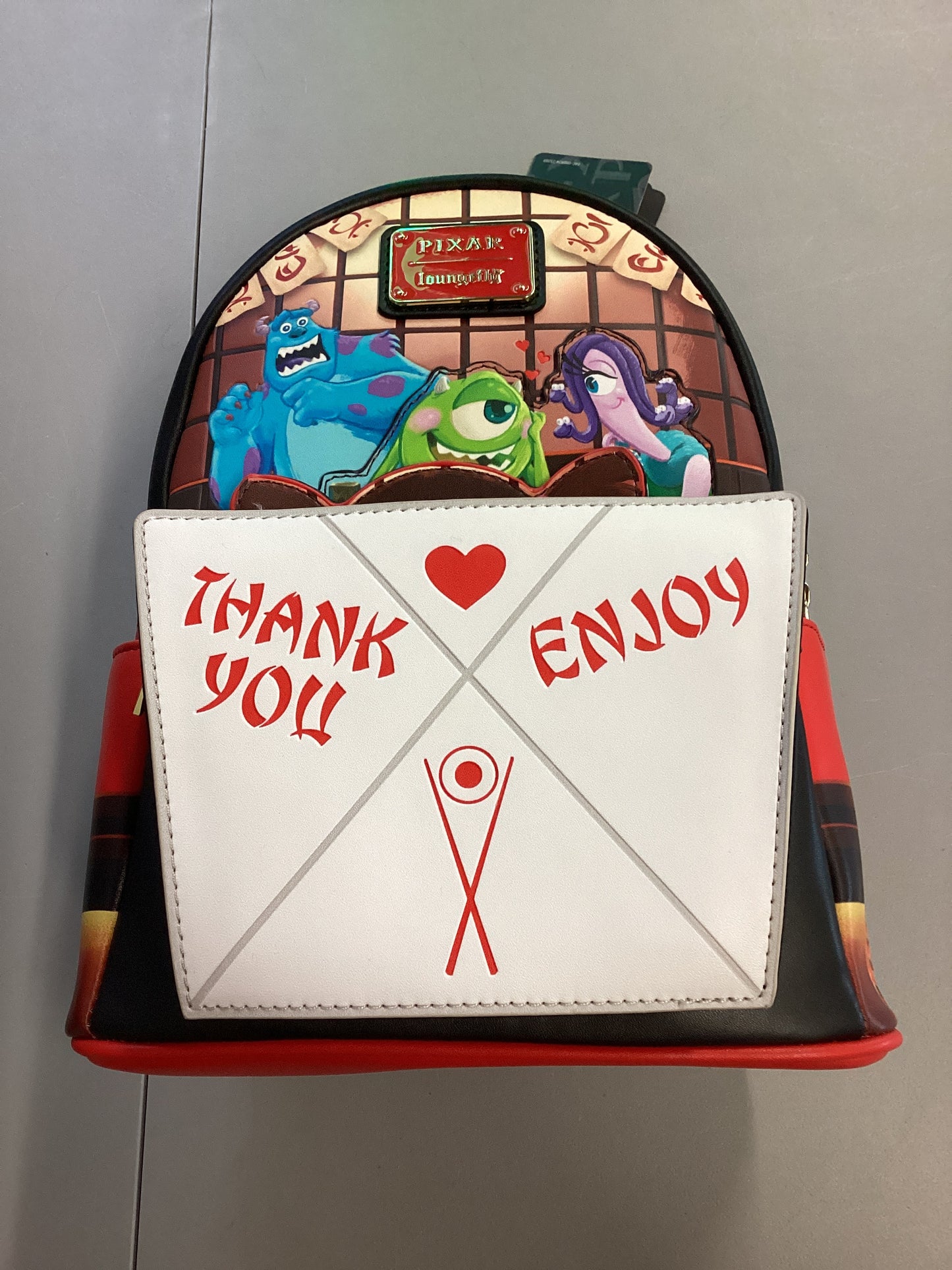 Monsters Inc Takeout Boo Pop-Up Loungefly Mini Backpack