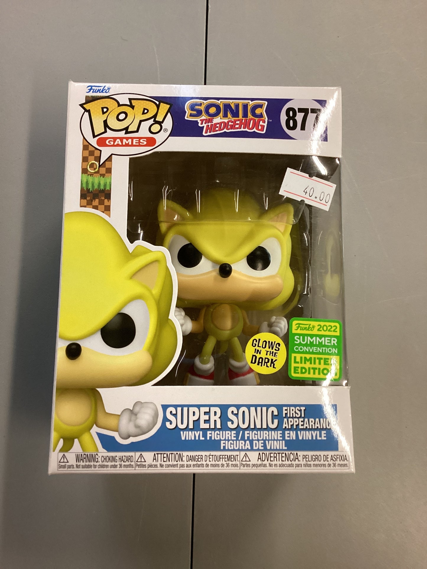 Funko Pop Sonic The Hedgehog Super Sonic First Appearance 877