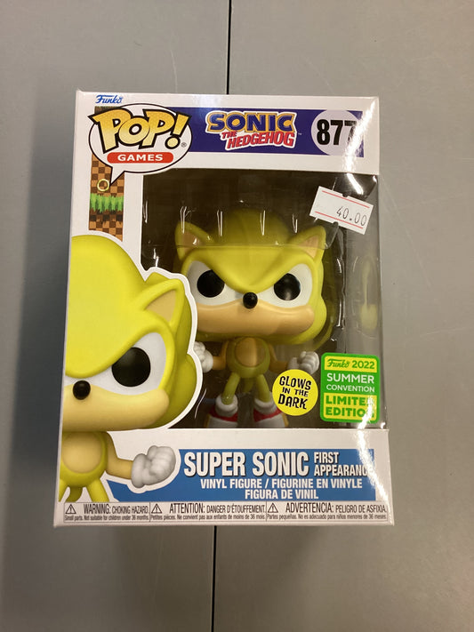 Funko Pop Sonic The Hedgehog Super Sonic First Appearance 877