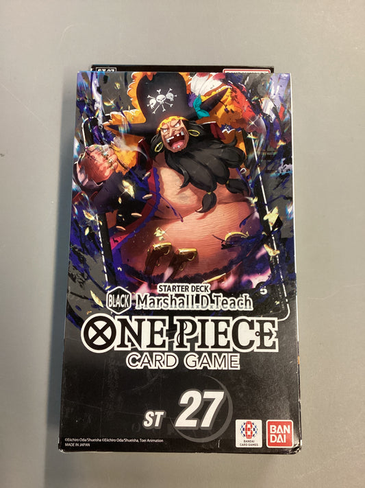 One Piece Card Game ST27 Starter Deck Black Marshall D Teach
