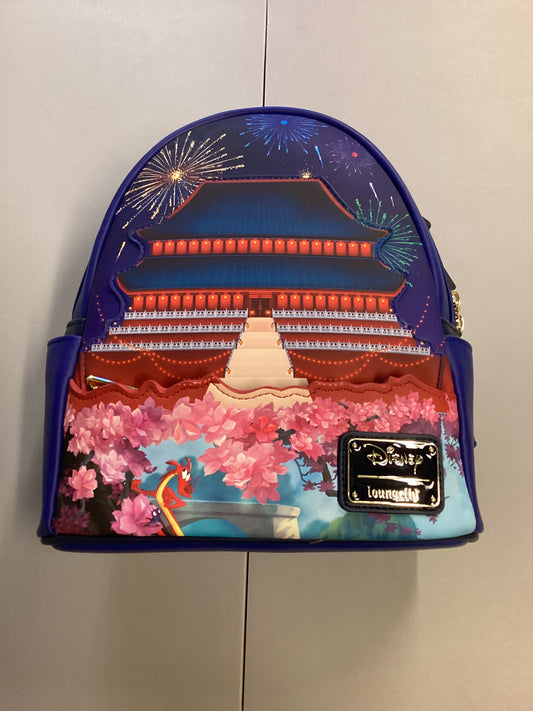 Disney Mulan Castle Light  Up Loungefly Mini Backpack