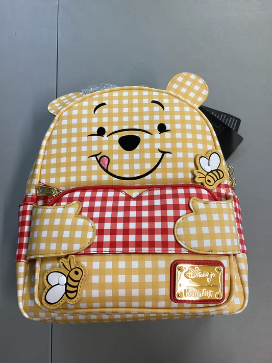 Winnie The Pooh Gingham Loungefly Mini Backpack