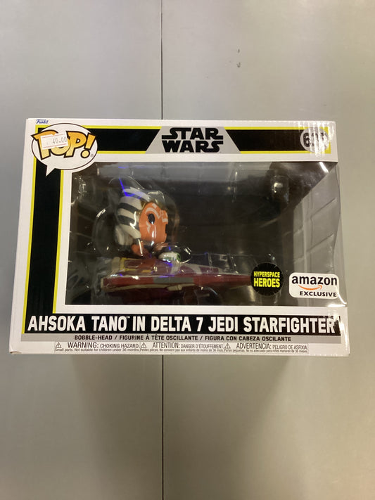 Funko Pop Star Wars Ahsoka Tano In Delta 7 Jedi Starfighter 638