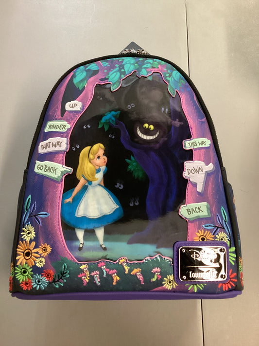 Alice In Wonderland Tulgey Woods Lenticular Loungefly Mini Backpack