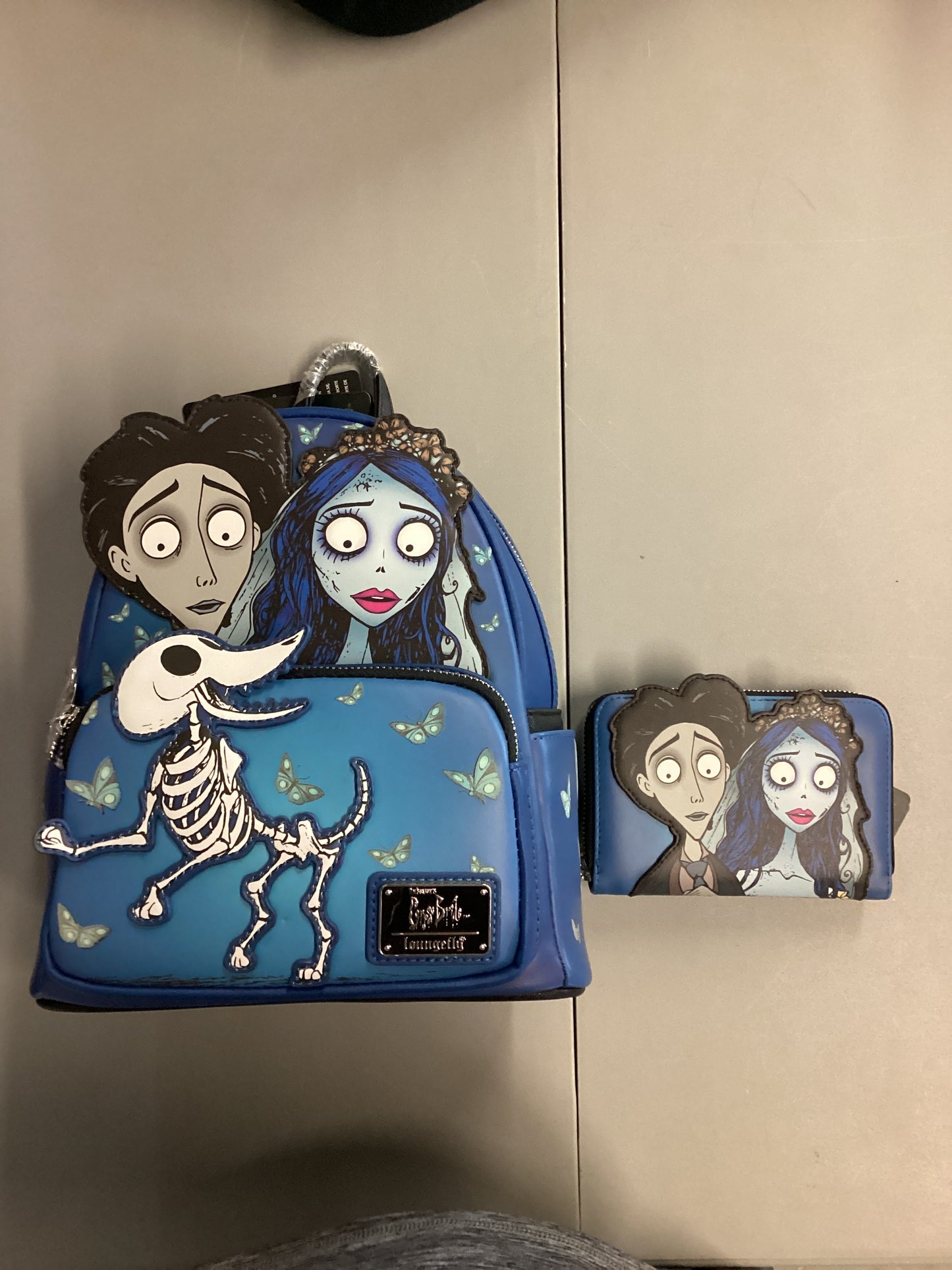 Corpse Bride Loungefly Mini Backpack And Wallet