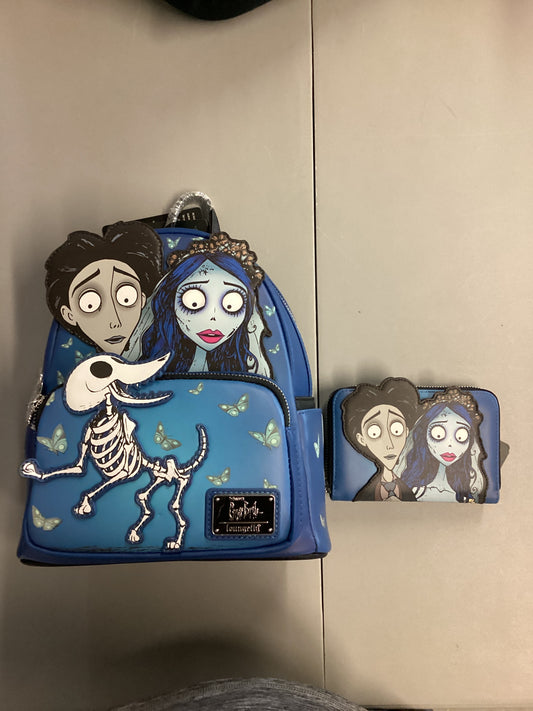 Corpse Bride Loungefly Mini Backpack And Wallet