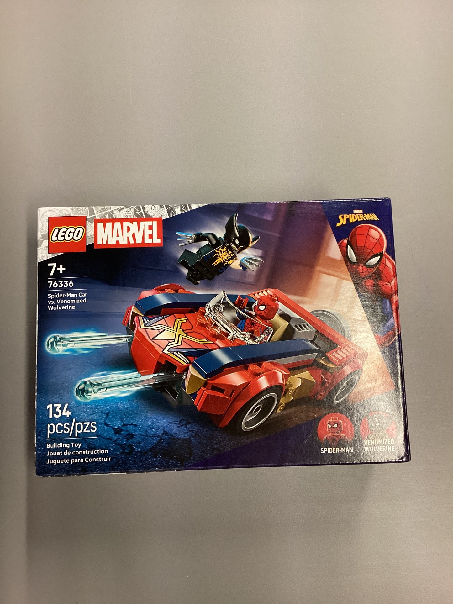 Lego Marvel Spider-Man Car Vs. Venomized Wolverine (76336)