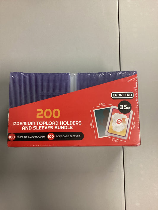 EvoRetro 100 Top Loaders And Sleeves Bundle