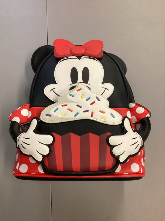Disney Minnie Mouse Sprinkle Cupcake Loungefly Mini Backpack